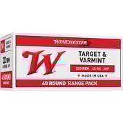 BROWNING AMMUNITION - Winchester USA 223 Rem 45gr JHP 40/bx