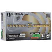 FEDERAL - PREMIUM 6.5 CREEDMOOR + PEAK GOLD MEDAL TIP MATCHKING RIFLE AMMO