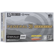 FEDERAL - PREMIUM 6.5 CREEDMOOR + PEAK ELITE HUNTER RIFLE AMMO