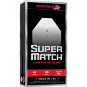 WINCHESTER - SUPER MATCH® 40 S&W FMJ-FLAT NOSE HANDGUN AMMO