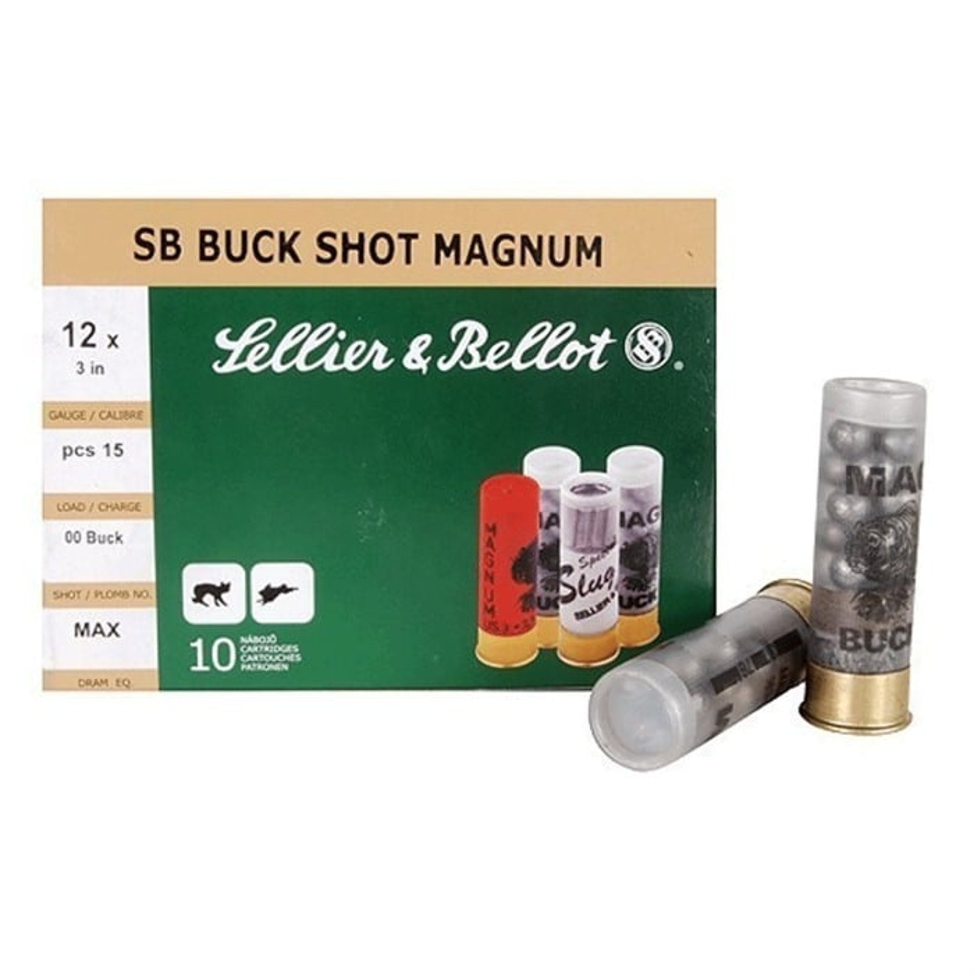 12 GAUGE 3" 1-7/8OZ #00 BUCKSHOT AMMO