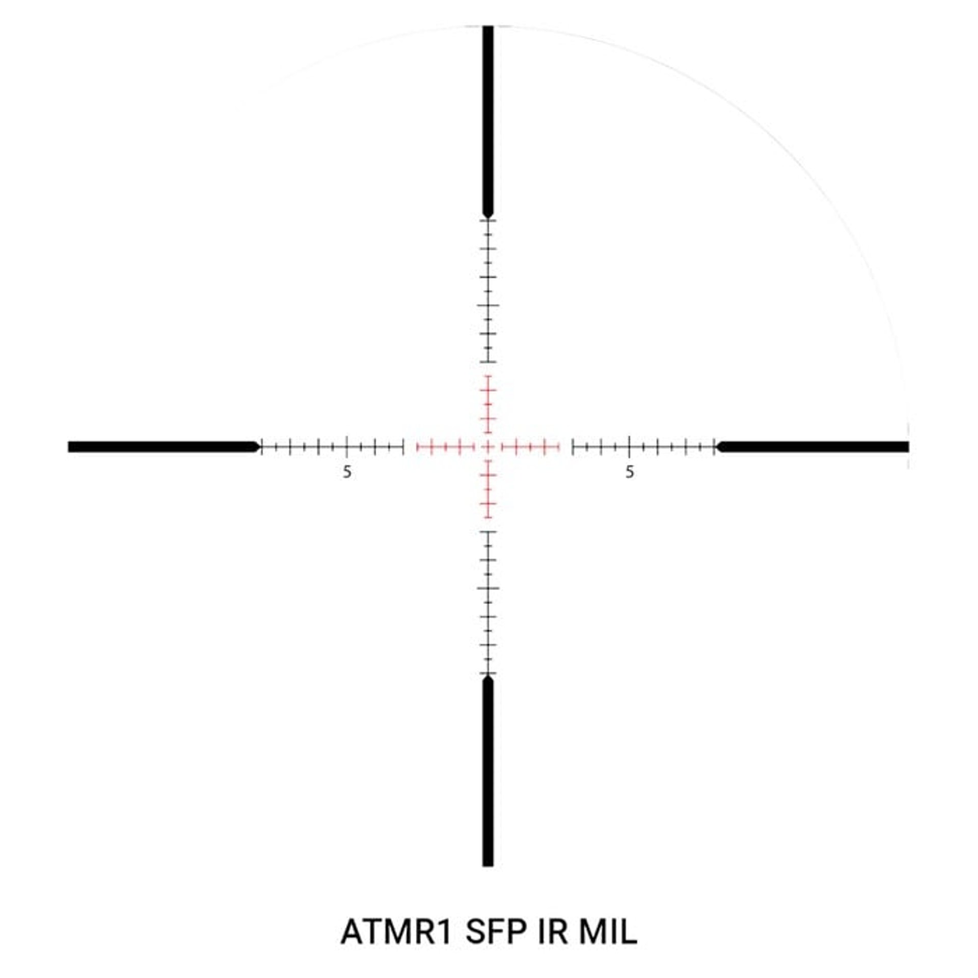 Talos 6-24x50mm SFP Illuminated ATMR1 IR MIL Reticle Black