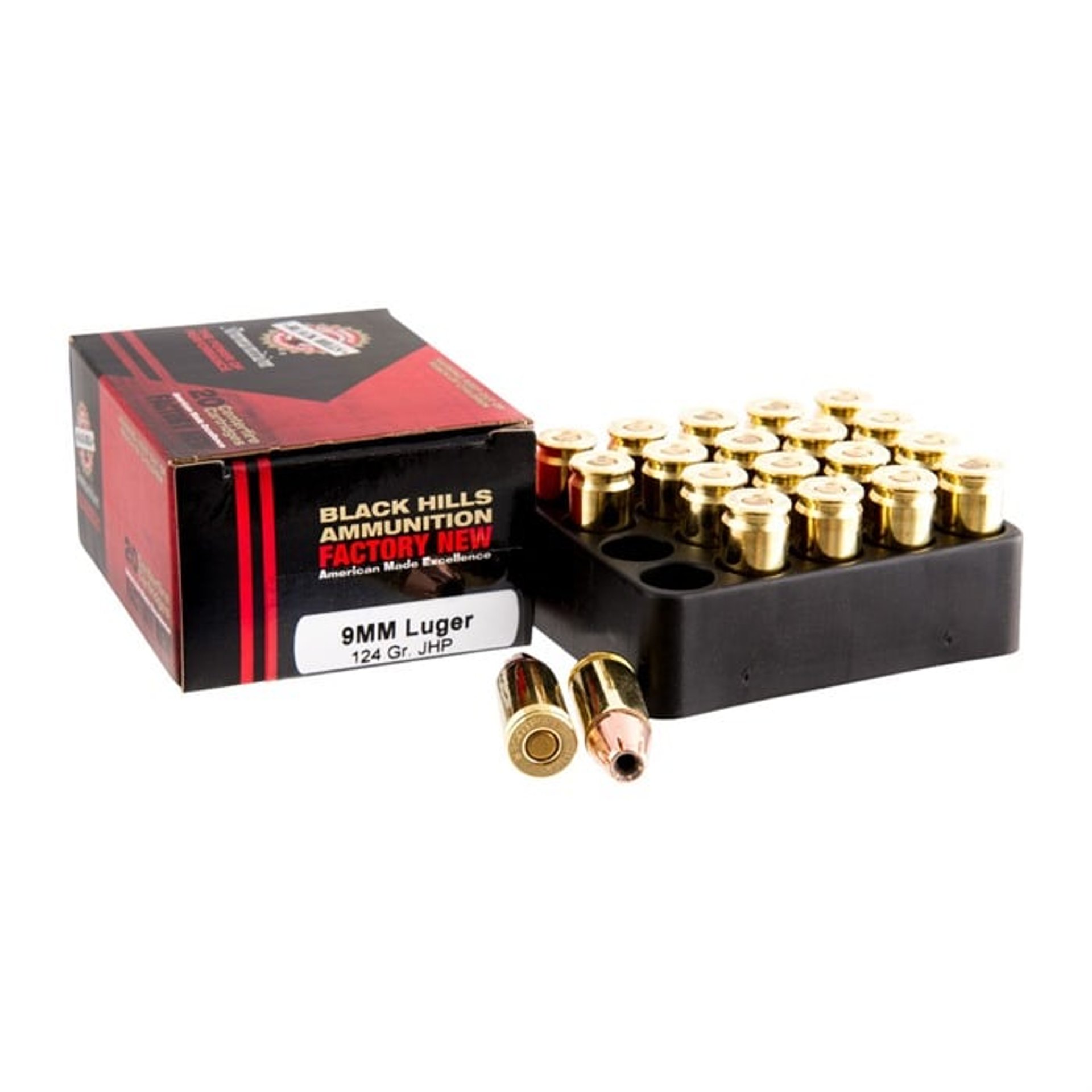 9mm Luger 124gr JHP 20/Box
