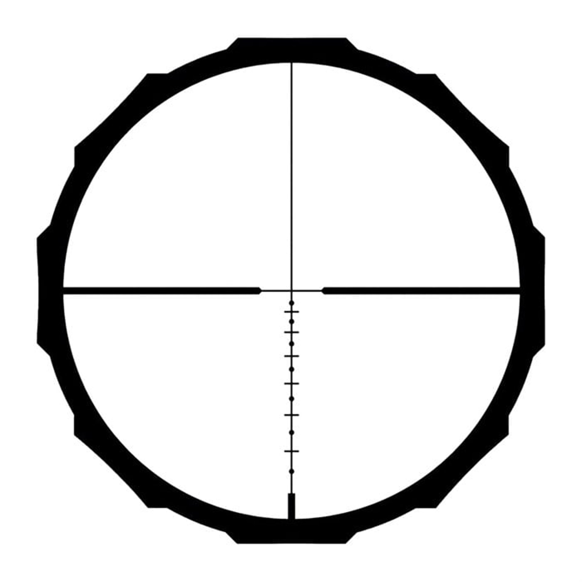 Hardline 4-12x40mm SFP Custom BDC Long Range Reticle Black