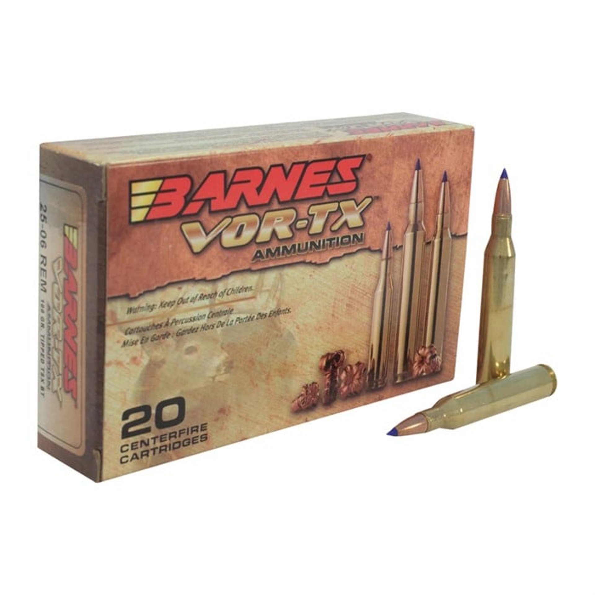 25-06 Remington 100gr Tipped Triple-Shock X BT 20/Box