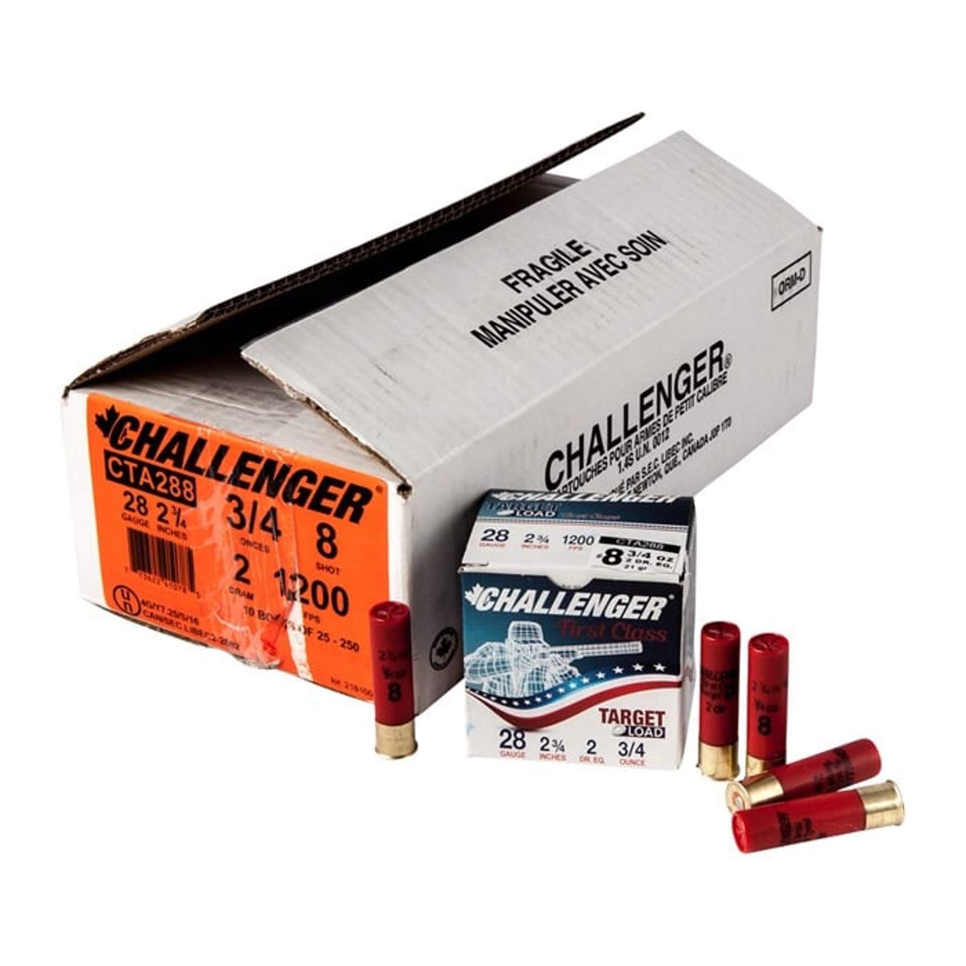 First Class Target Load 28 Gauge 3/4oz #8 Shot 250/Case