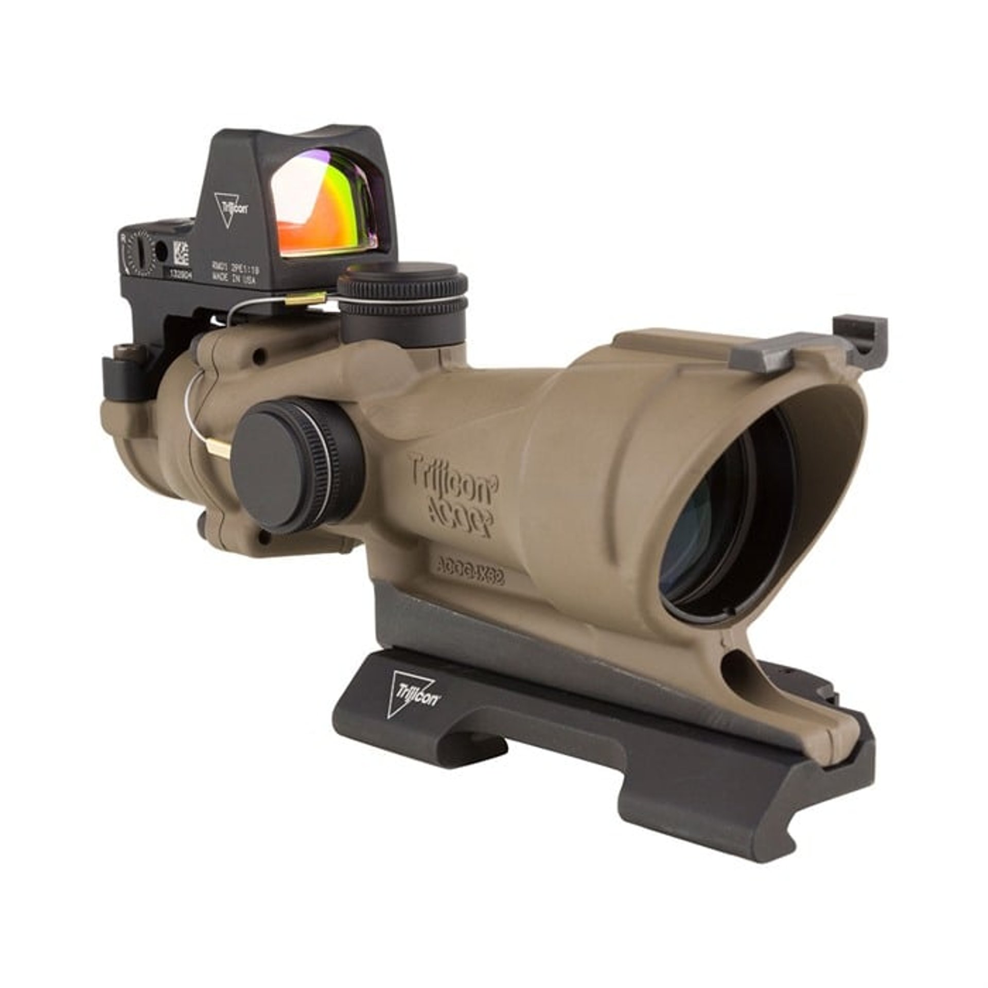 ACOG ECOS 4x32mm Fixed Crosshair FDE W/QD Mount & RMR