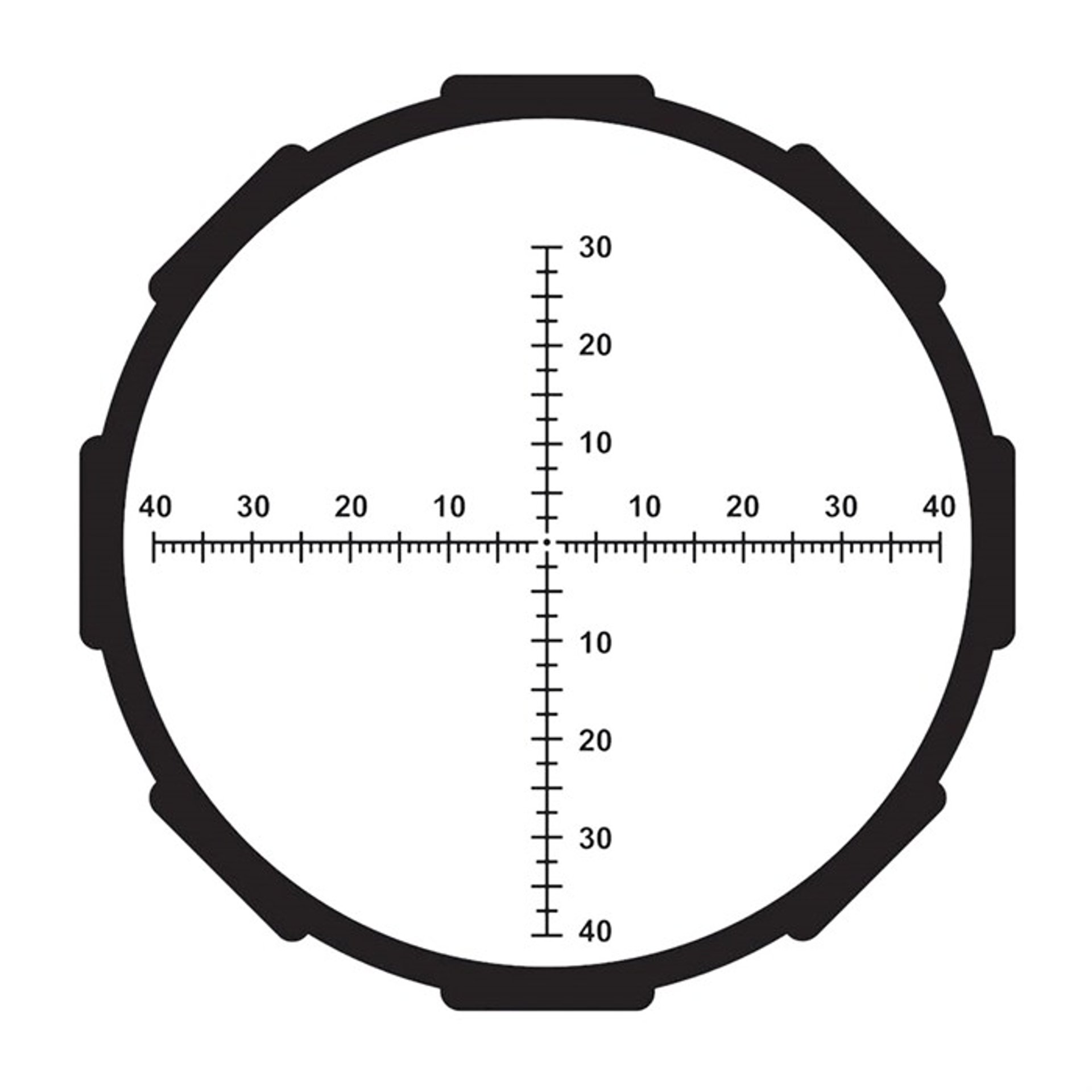 Hardline 3-12x42mm SFP Custom MR1-MOA Reticle Black
