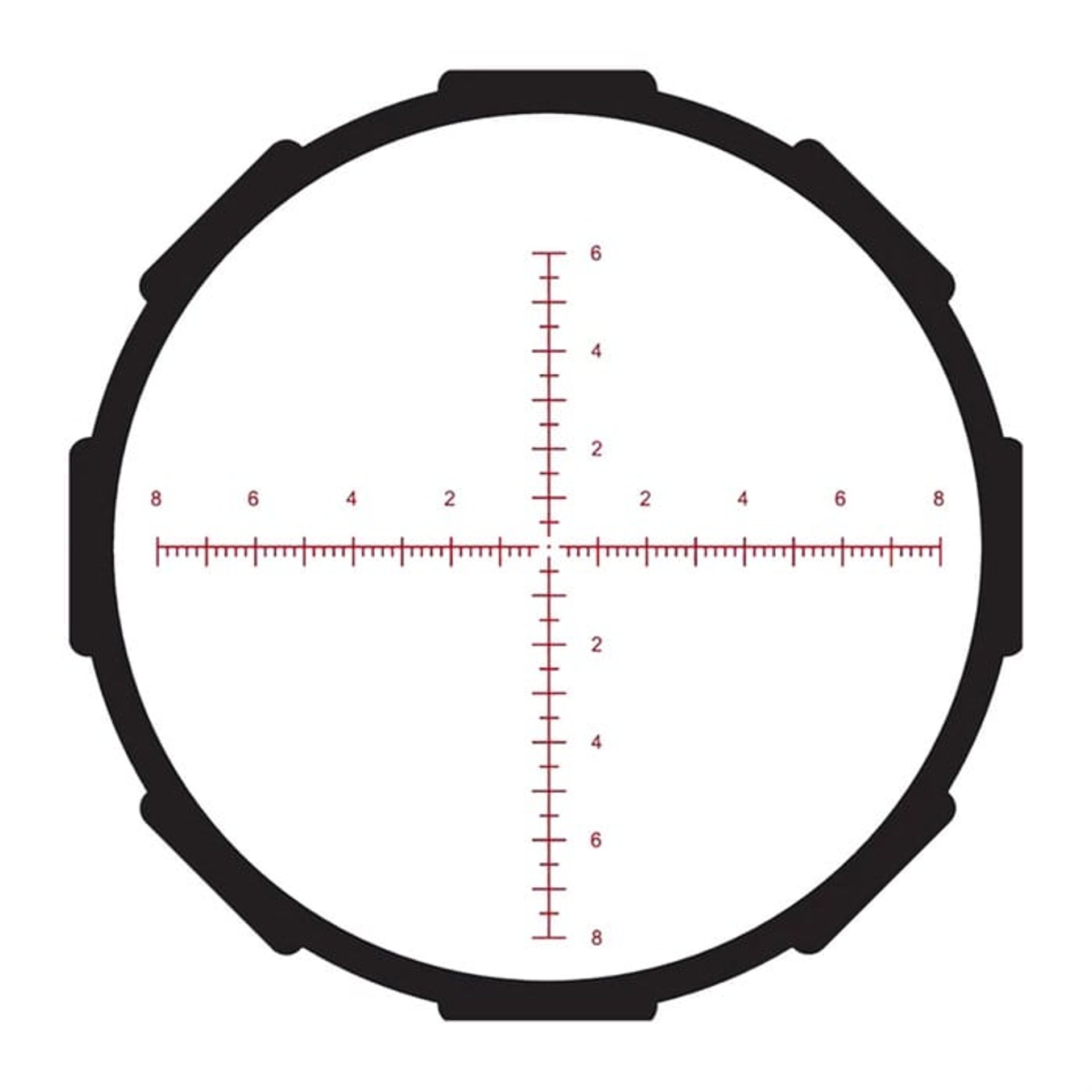 Hardline Pro 6-24x50mm FFP Illuminated MR1-MIL Reticle Black