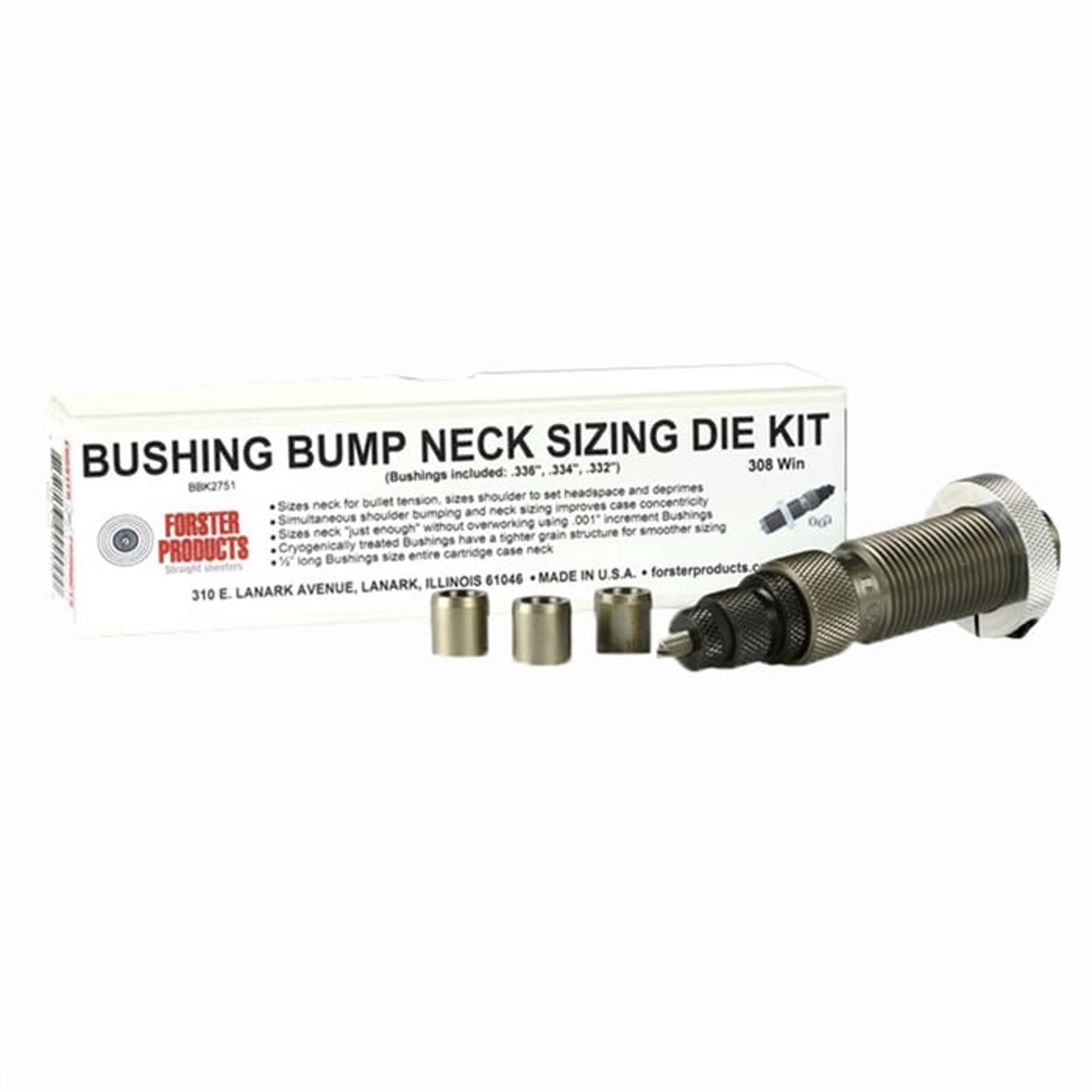 25 Wssm Bushing Bump Neck Die Kit