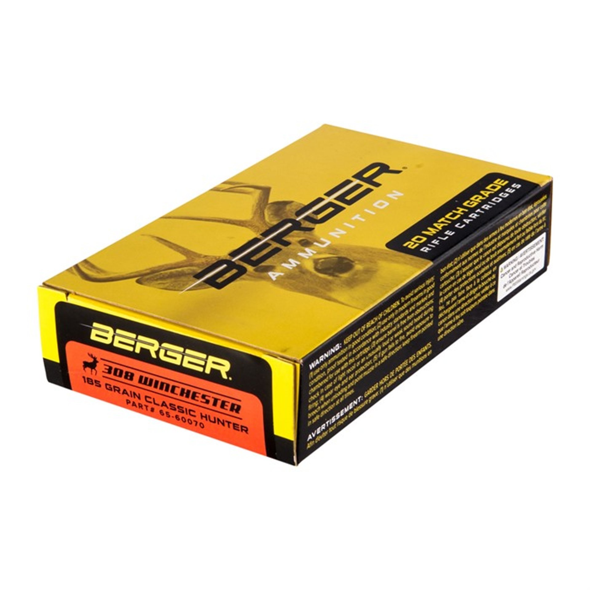 308 Winchester 185gr Hybrid Boat Tail 20/Box