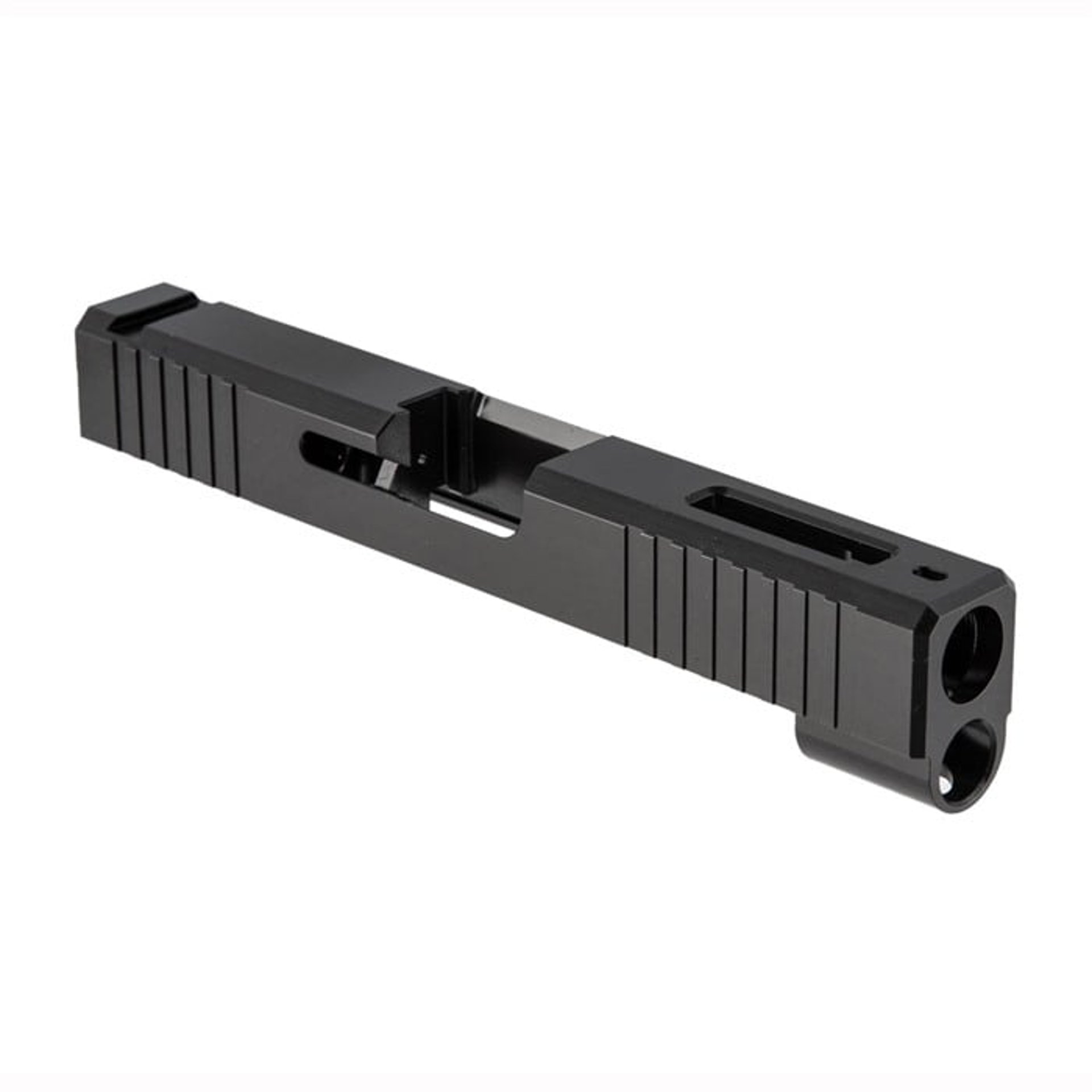 BRN Iron Sight Slide W/Window For Glock 48, Black Nitride