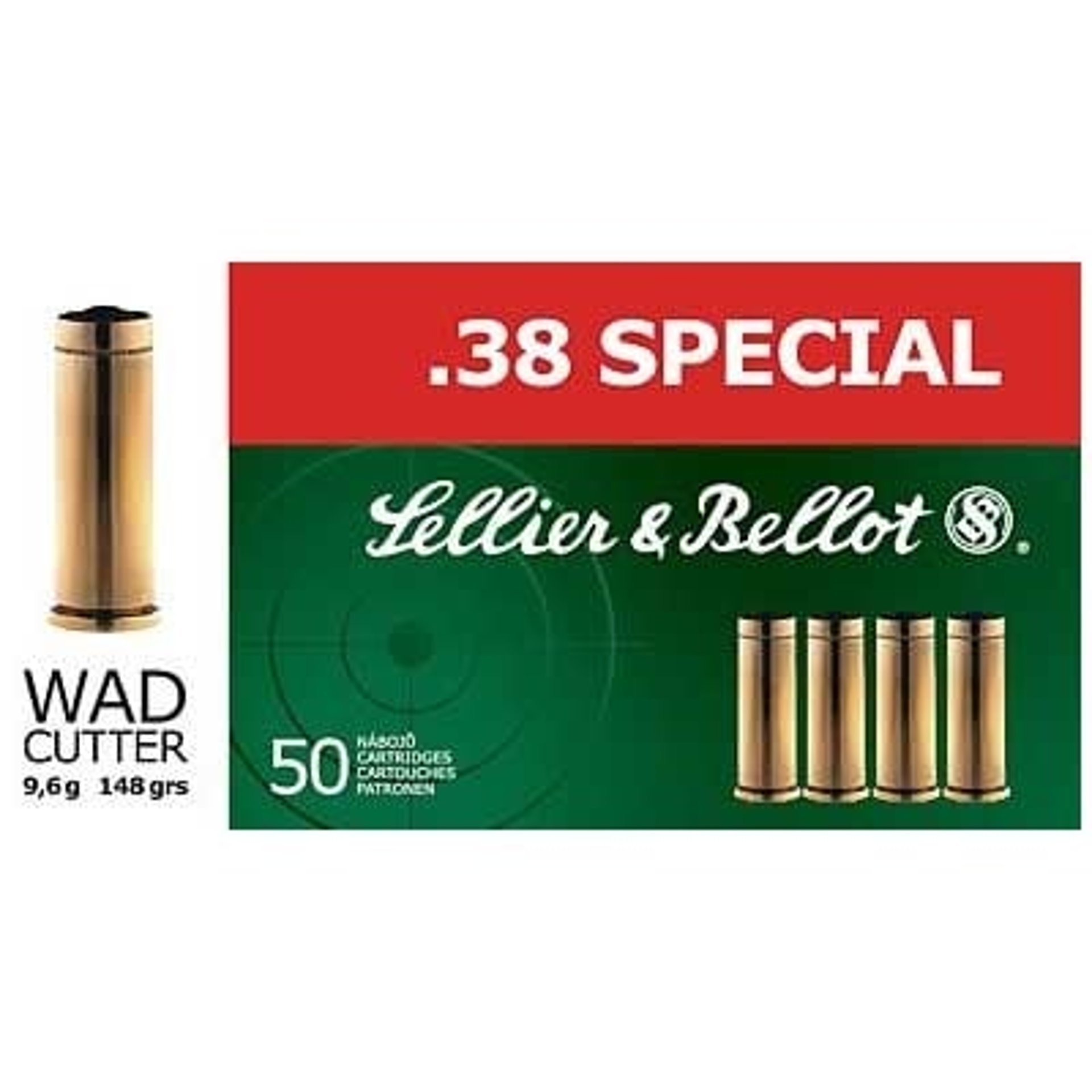 38 Special 148gr Wadcutter 50/Box