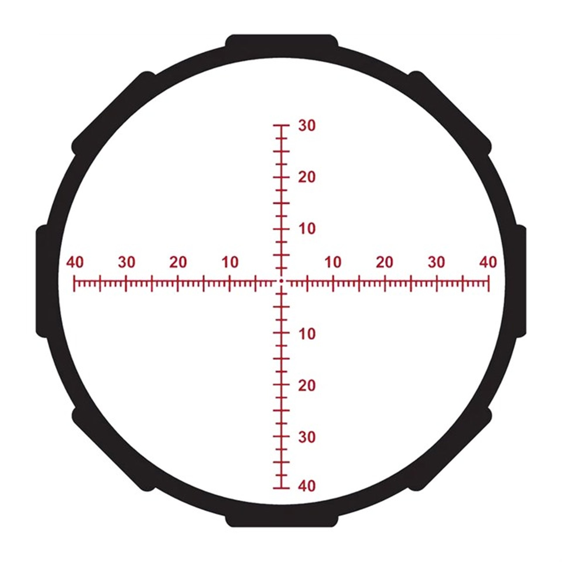Hardline Pro 6-24x50mm FFP Illuminated MR1-MOA Reticle Black