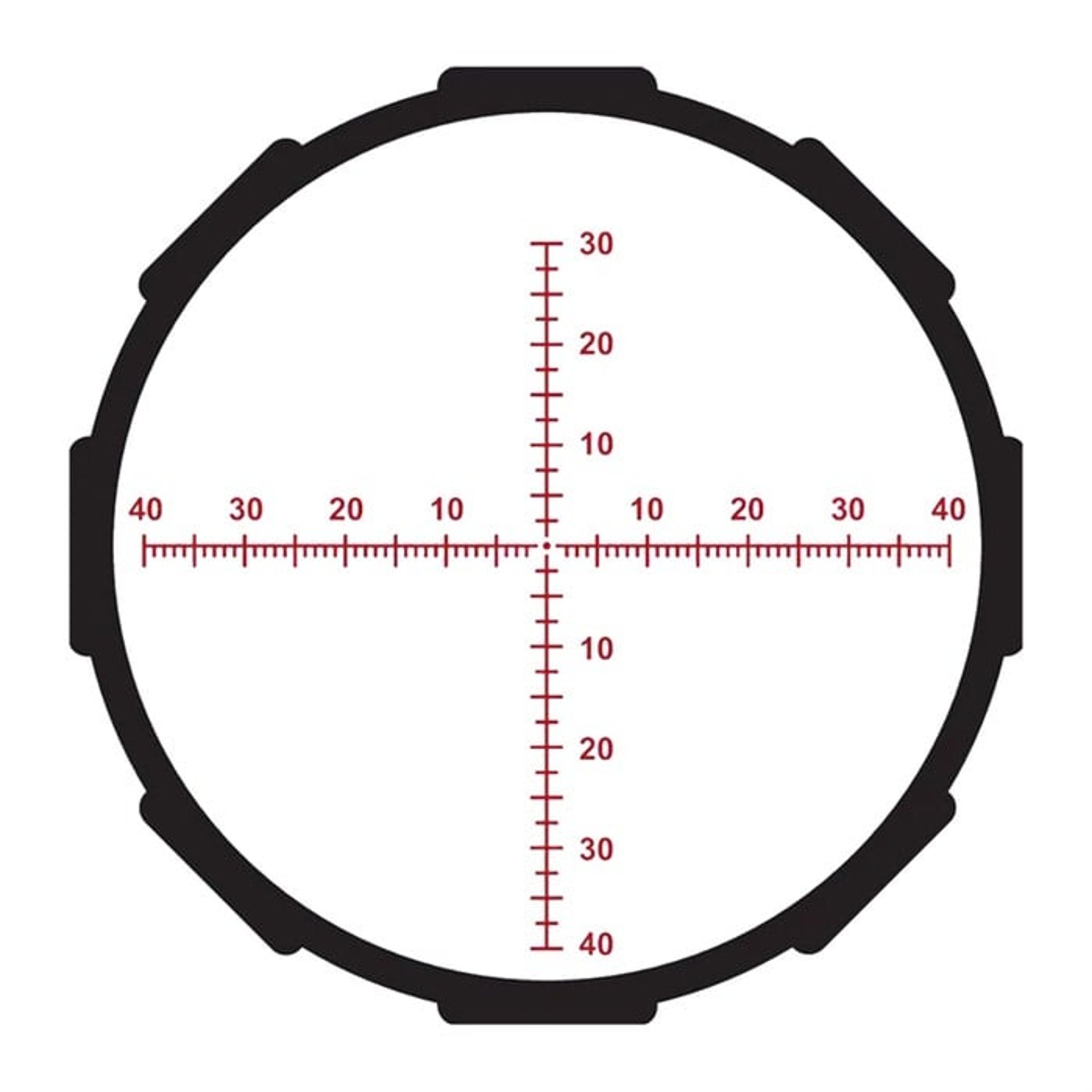 Hardline Pro 6-24x50mm FFP Illuminated MR1-MOA Reticle Black