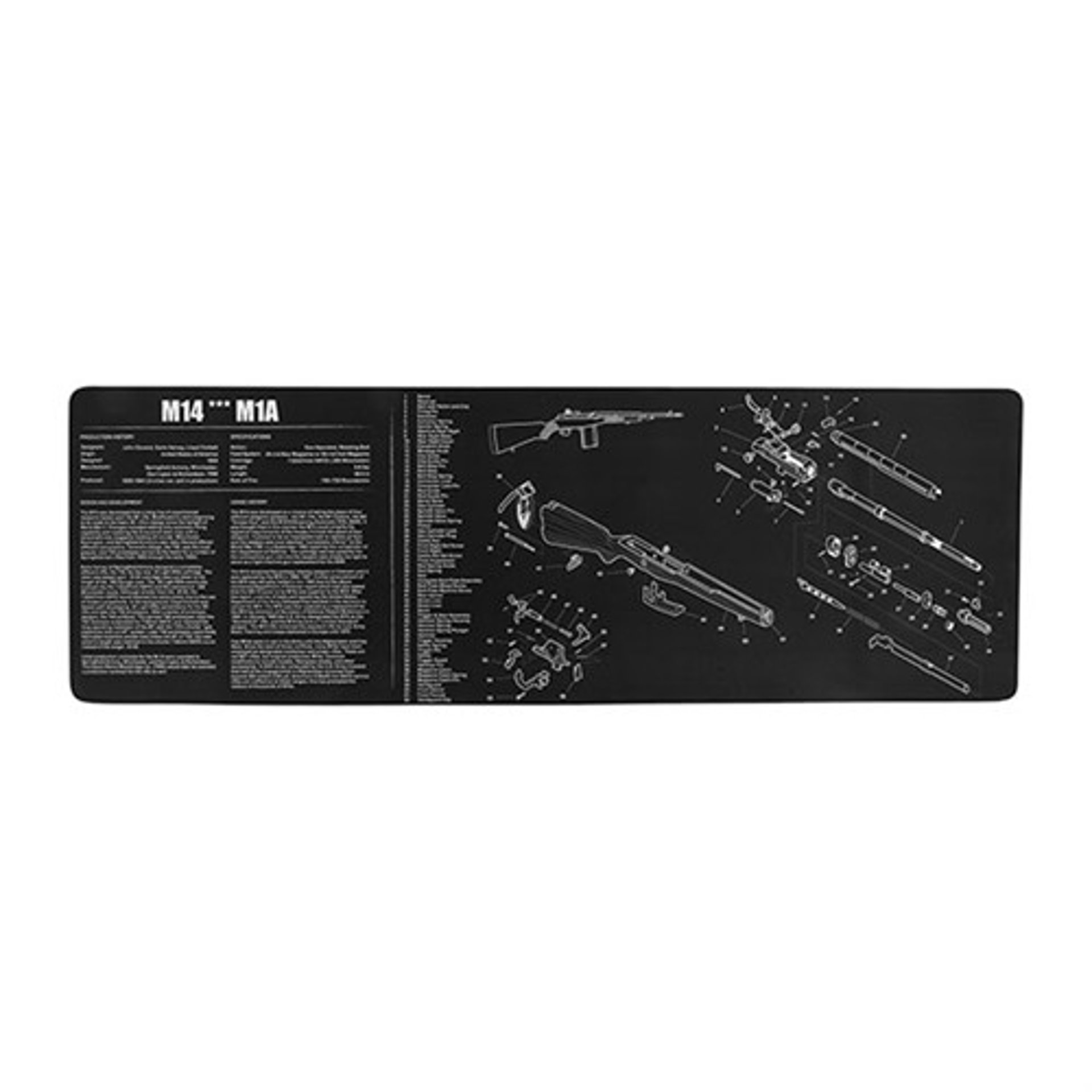 thumbnail image 2 of Large Brown Rubberized Gun Cleaning Mat For Pistols & Handguns - 15.9 X 9.8 Inches 2 of 5