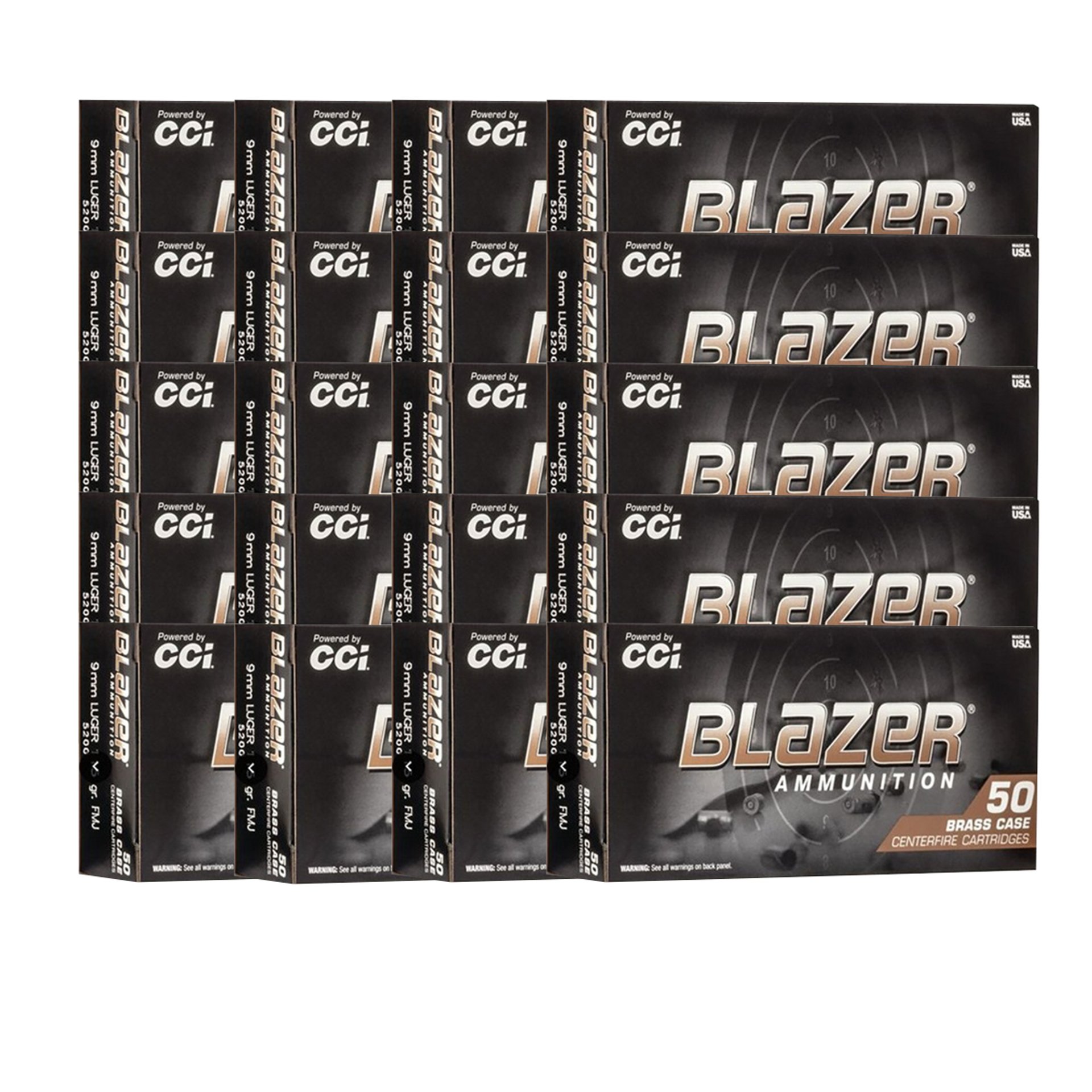 CCI - BLAZER BRASS 9MM LUGER HANDGUN AMMO