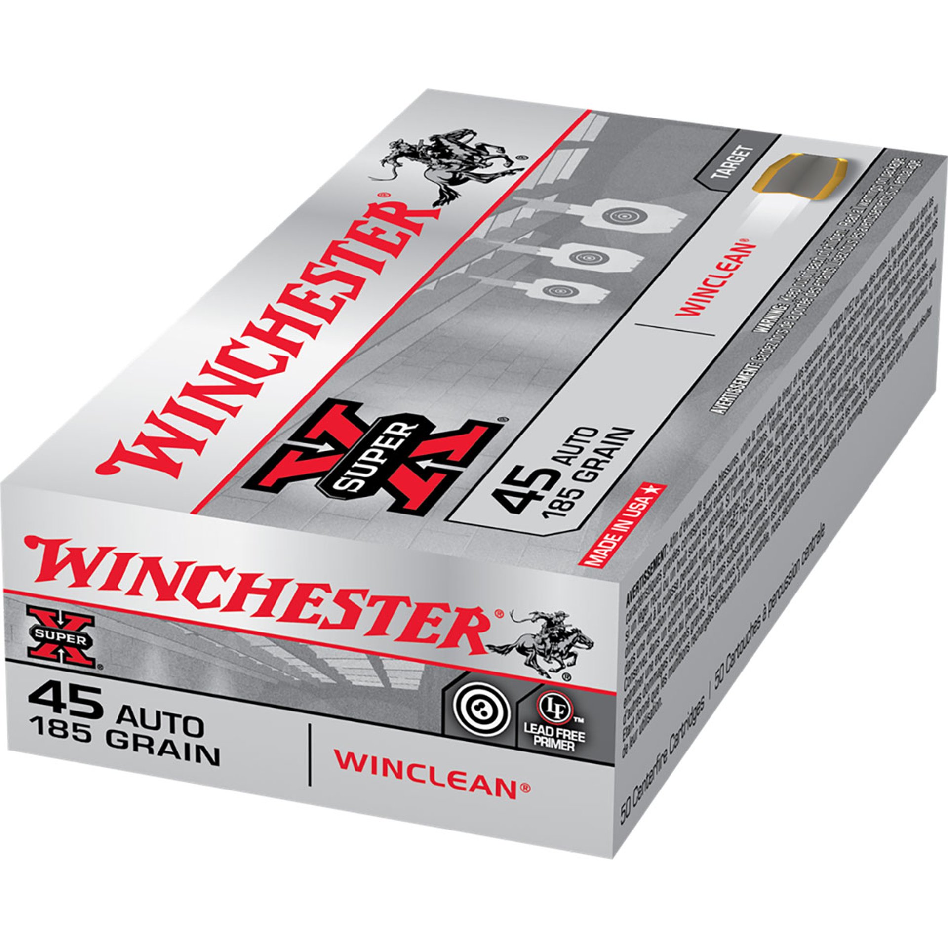 45 ACP 185gr Brass Enclosed Base 50/Box