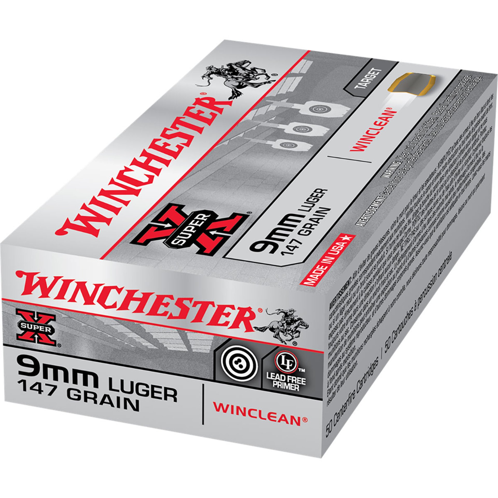 9mm Luger 147gr Brass Enclosed Base 50/Box
