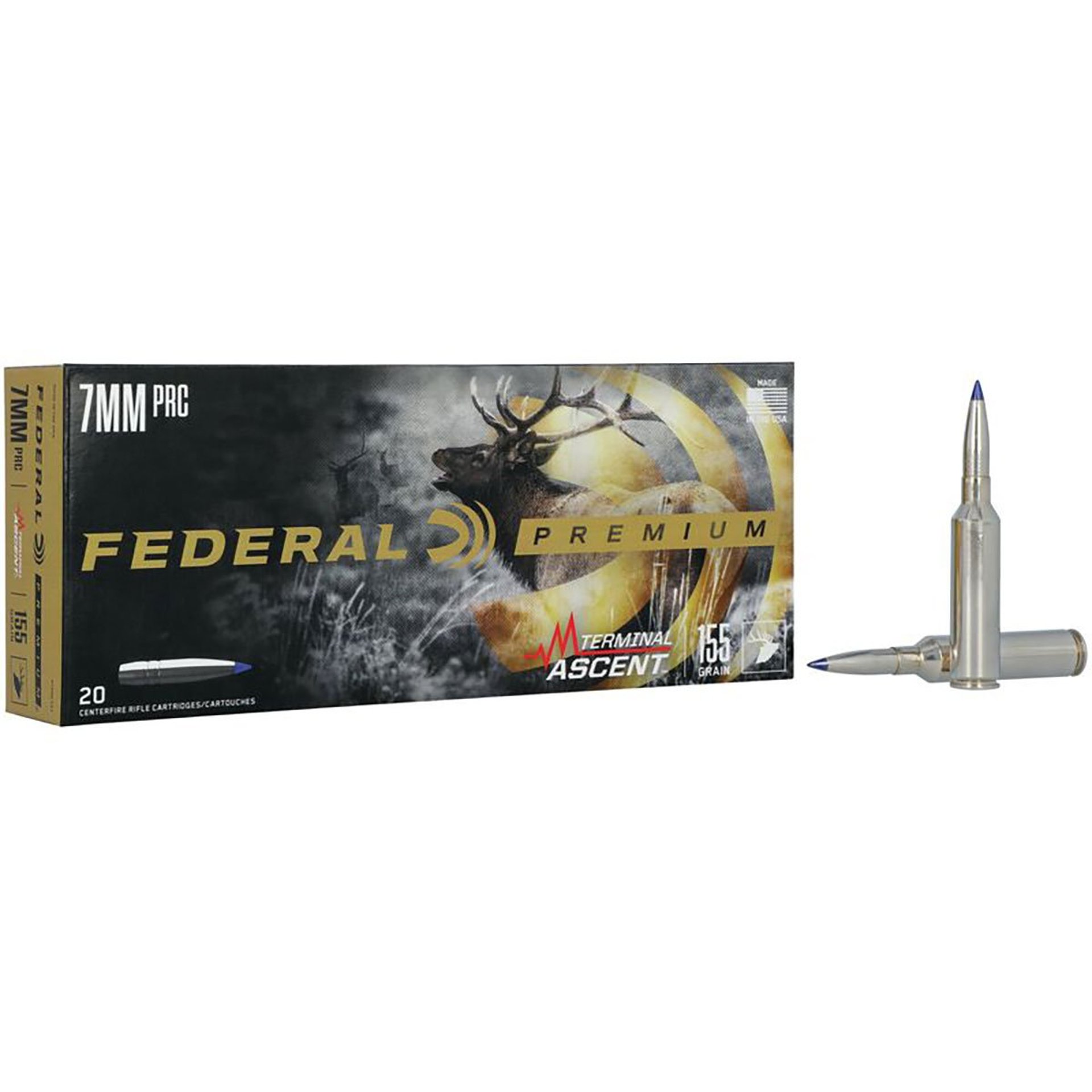 Terminal Ascent 7mm PRC 155gr Polymer Tip 20/Box