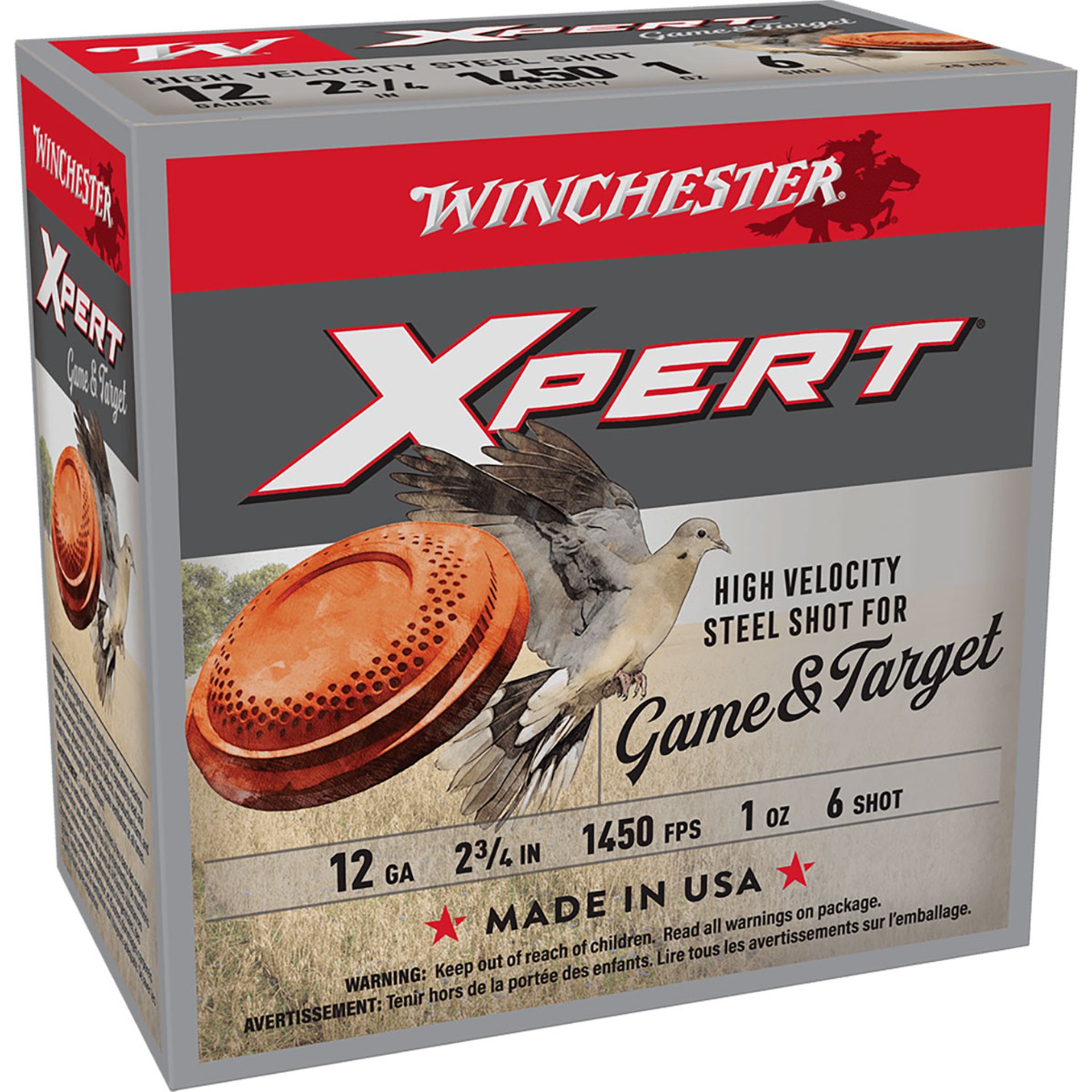 XPERT Game & Target 12 Gauge 2.75" 1oz #6 1450 FPS 25/Box