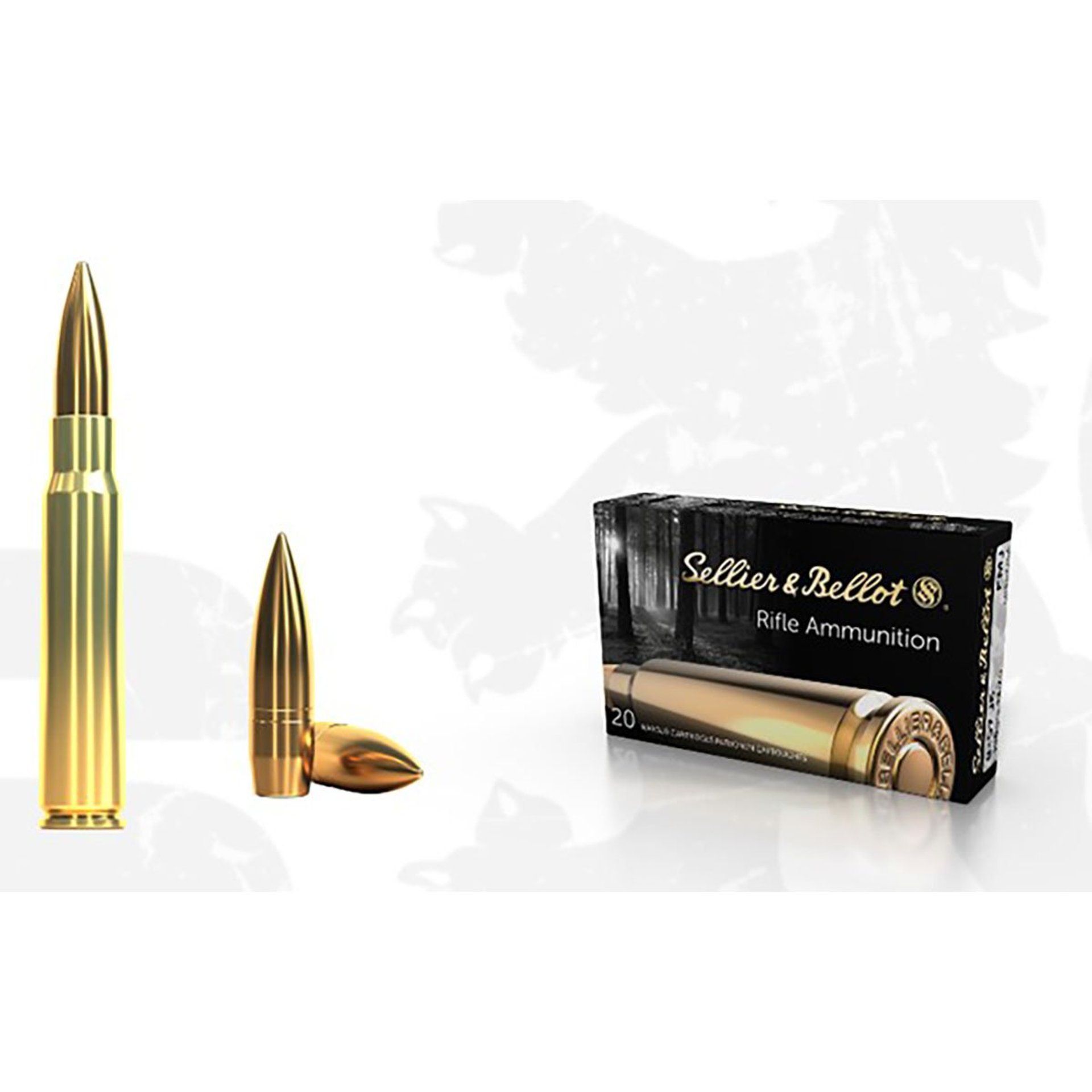 8x57mm JS Mauser 196gr Full Metal Jacket 20/Box