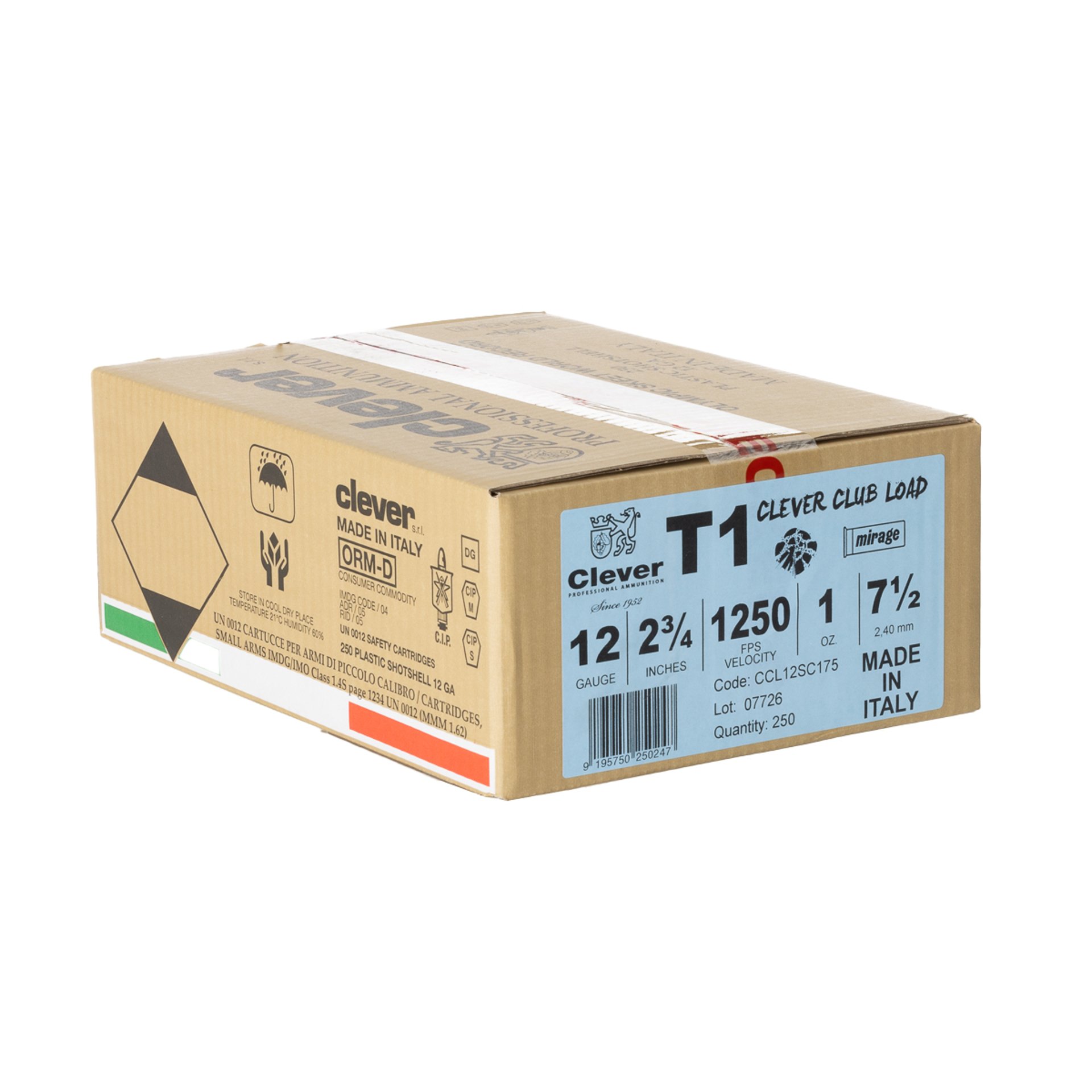 Club Load 12 Gauge 2-3/4" 1oz #7.5 Shot 1250FPS 25/Box