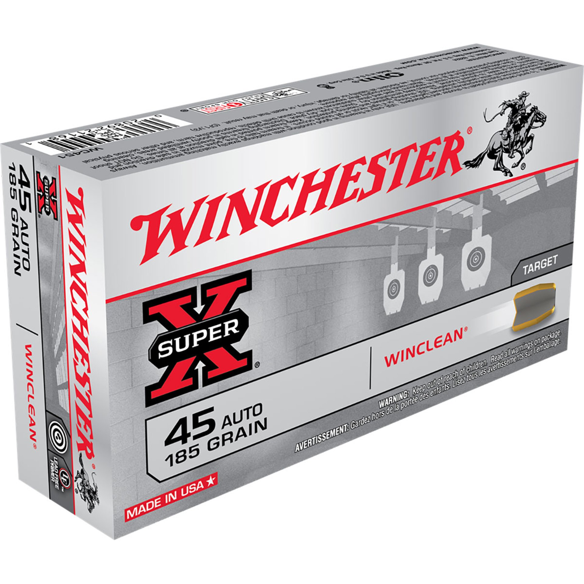 45 ACP 185gr Brass Enclosed Base 50/Box