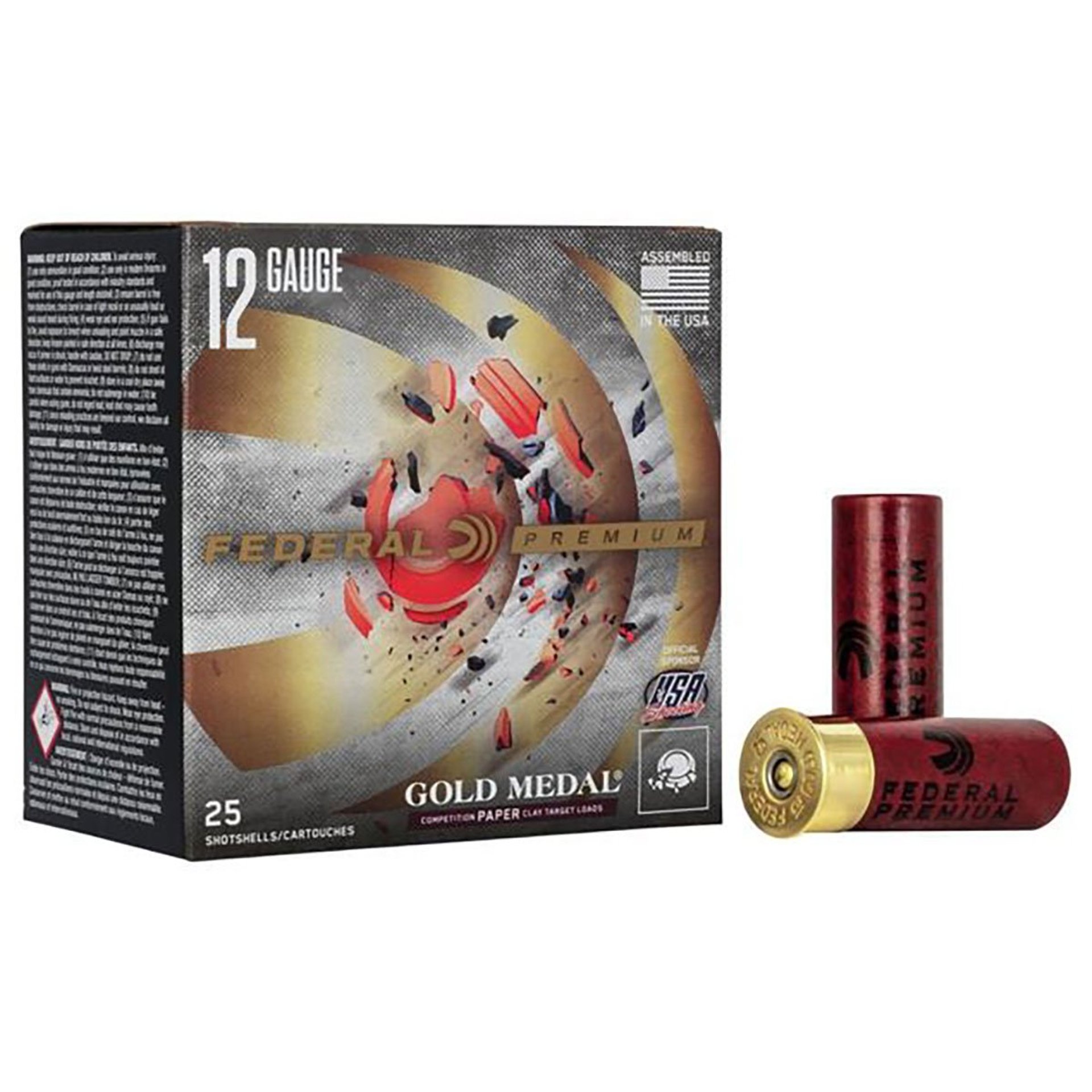 Gold Medal Paper 12GA 2-3/4" 1-1/8oz #7.5 1200 FPS 25/Box