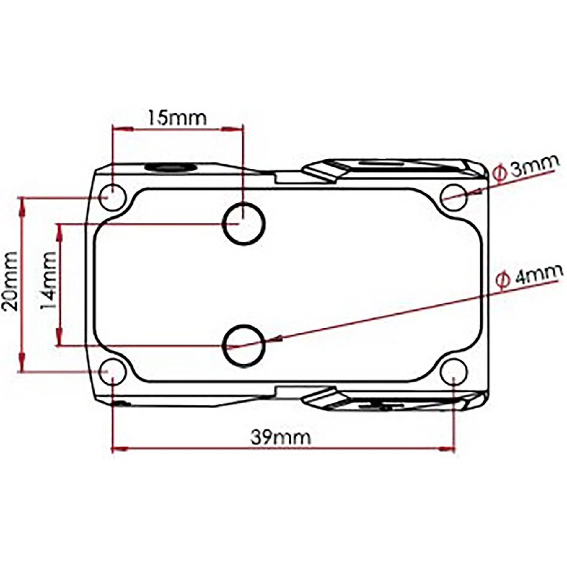 CT RAD Rapid Aiming Dot 3 MOA Red Dot Reticle Black