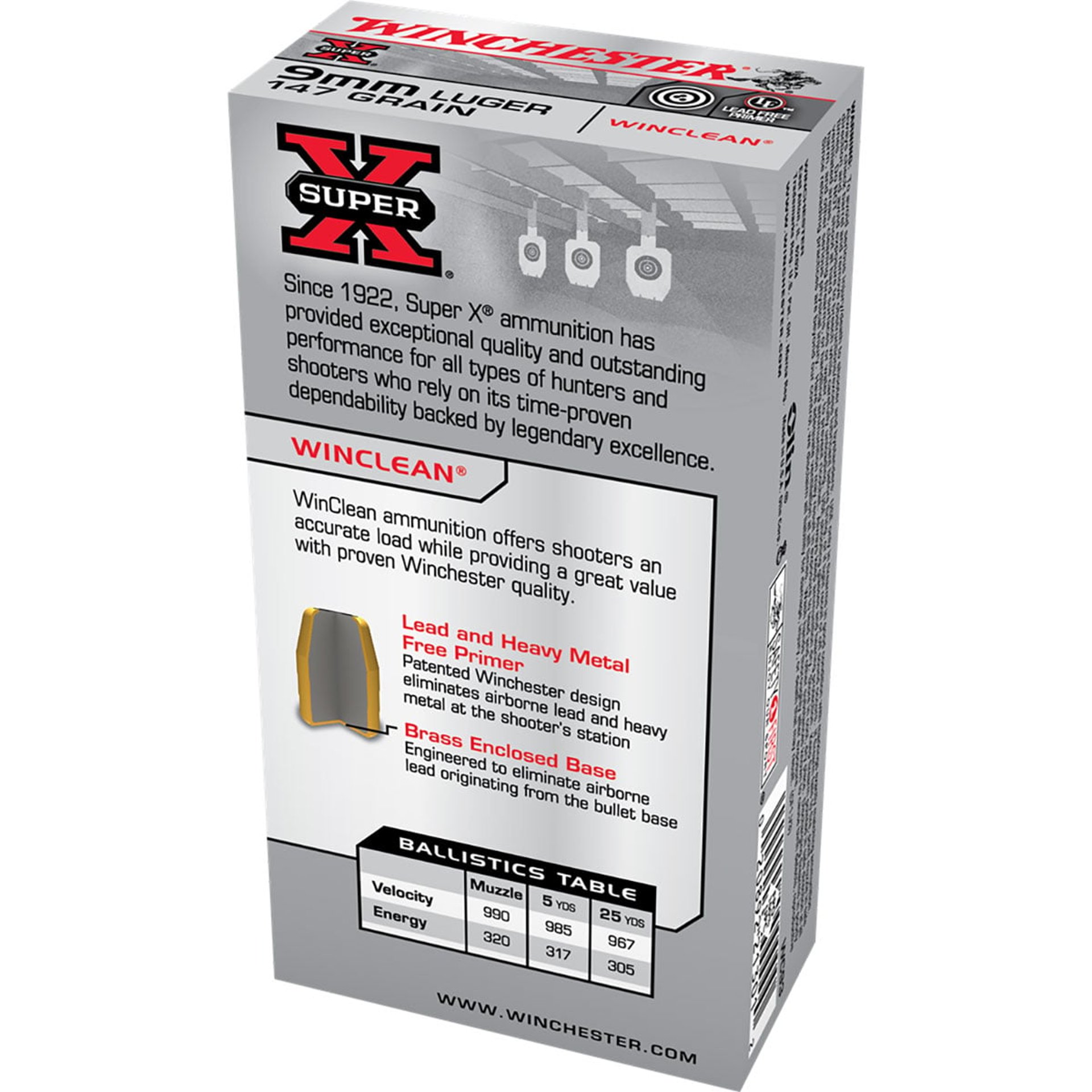9mm Luger 147gr Brass Enclosed Base 50/Box
