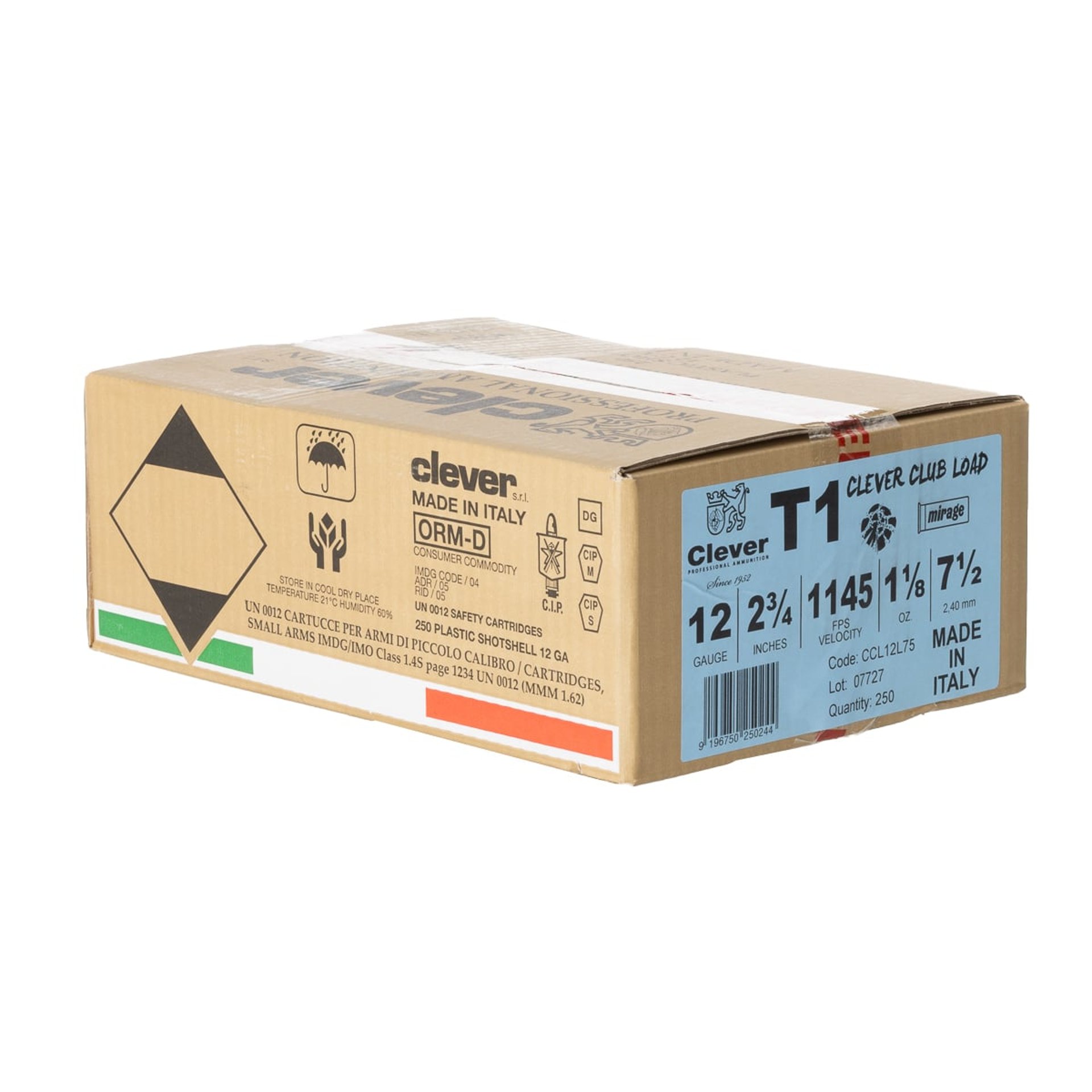 Club Load 12 Gauge 2-3/4" 1-1/8oz #7.5 Shot 1145FPS 25/Box