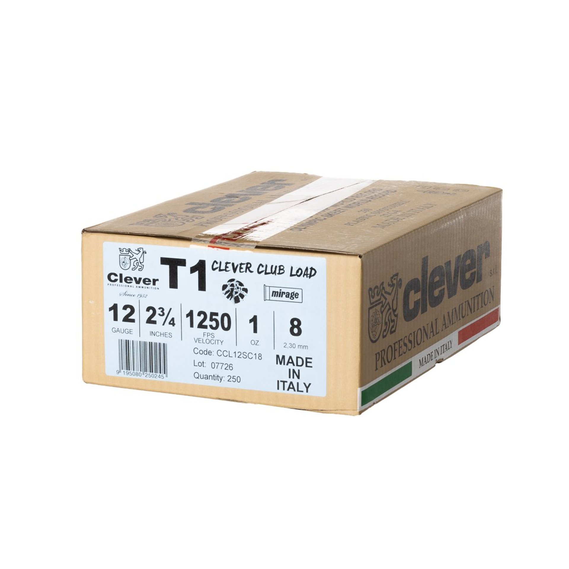 Club Load 12 Gauge 2-3/4" 1oz #8 1250FPS 25/Box
