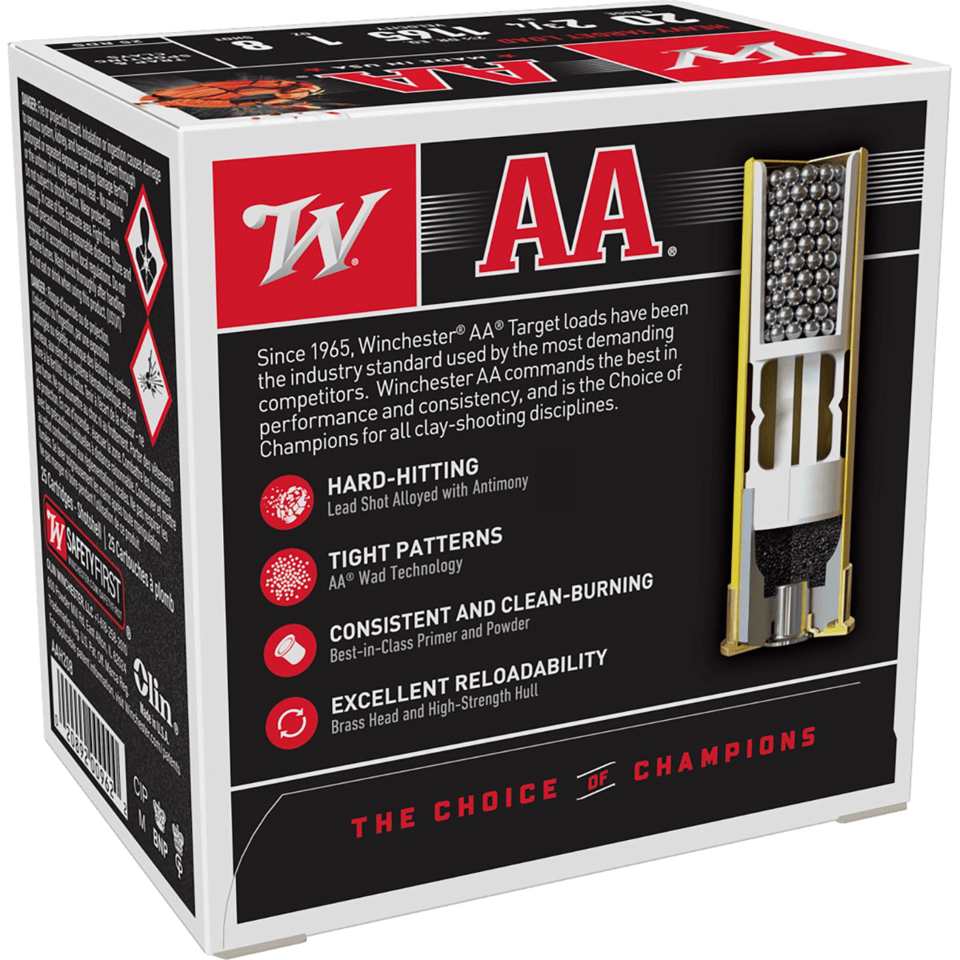 AA Sporting Clays 20 Gauge 2-3/4" 1oz #8 Shot 25/Box