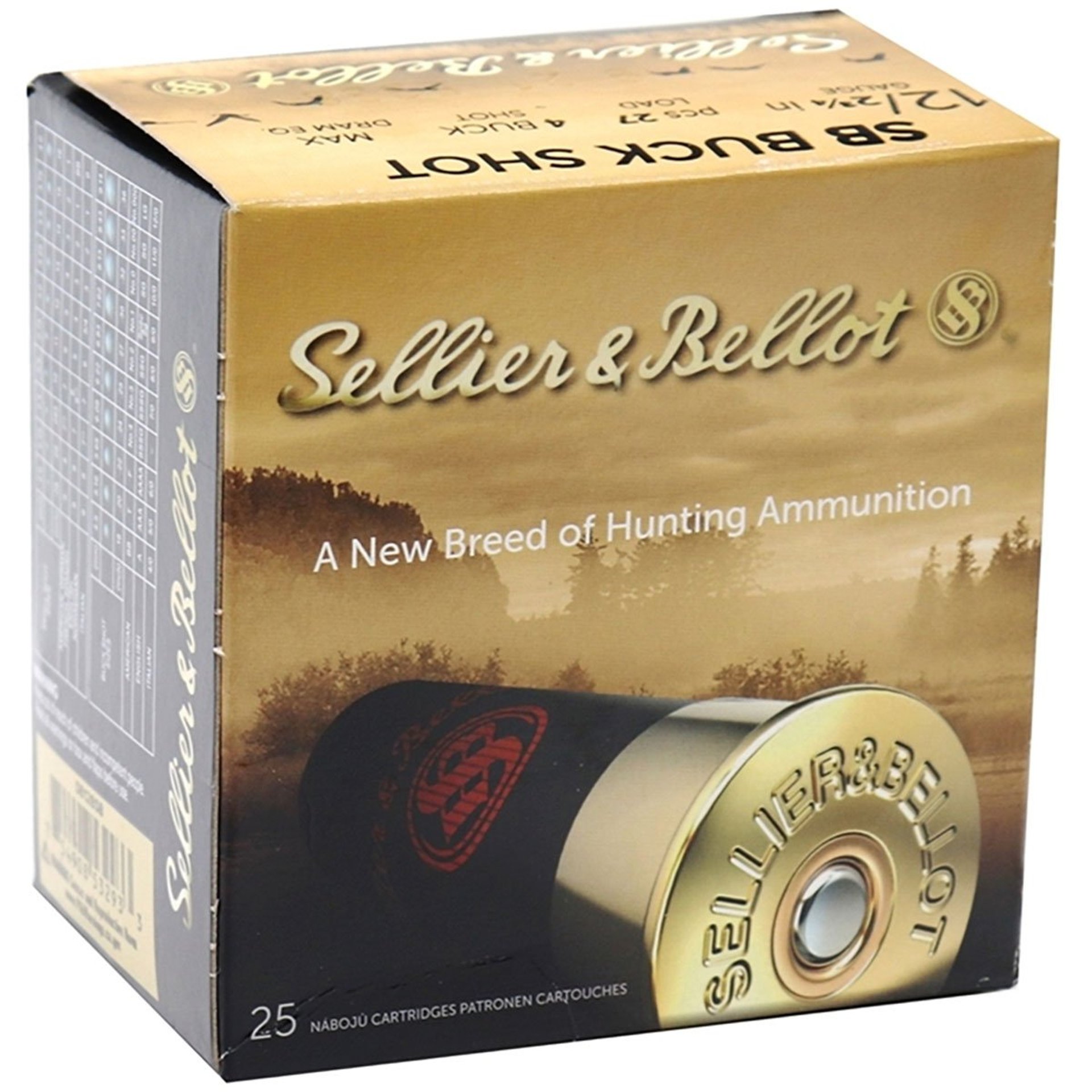 Buck Shot 12 Gauge 2-3/4" 1-1/4oz #4 Shot 25/Box