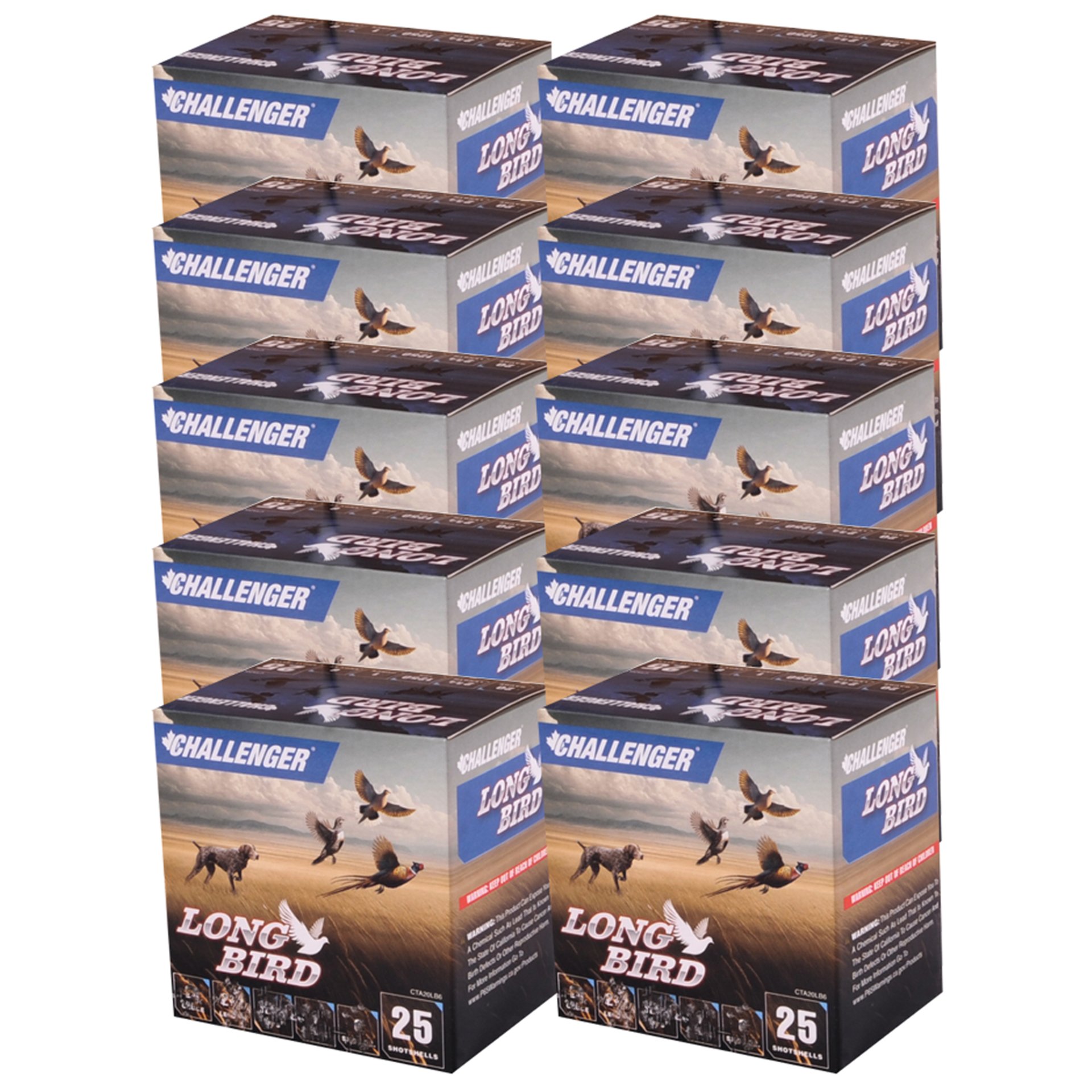 Long Bird 12 Gauge 2-3/4" 1-1/8oz #6 Shot 250/Case