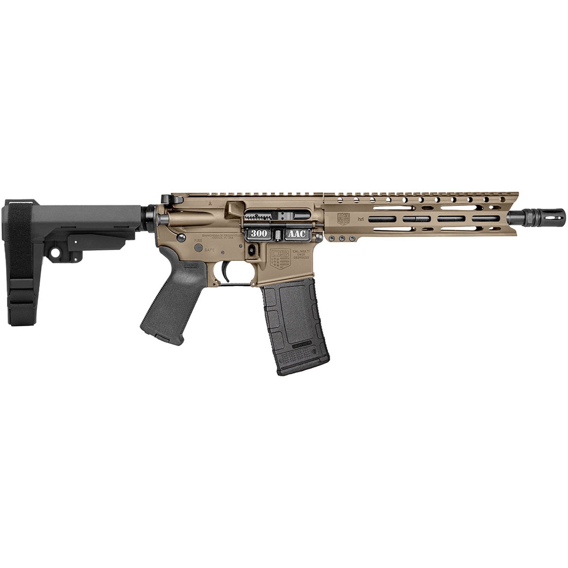 DB15 Carbon Series 300BLK 10"BBL (1)30RD Mag FDE