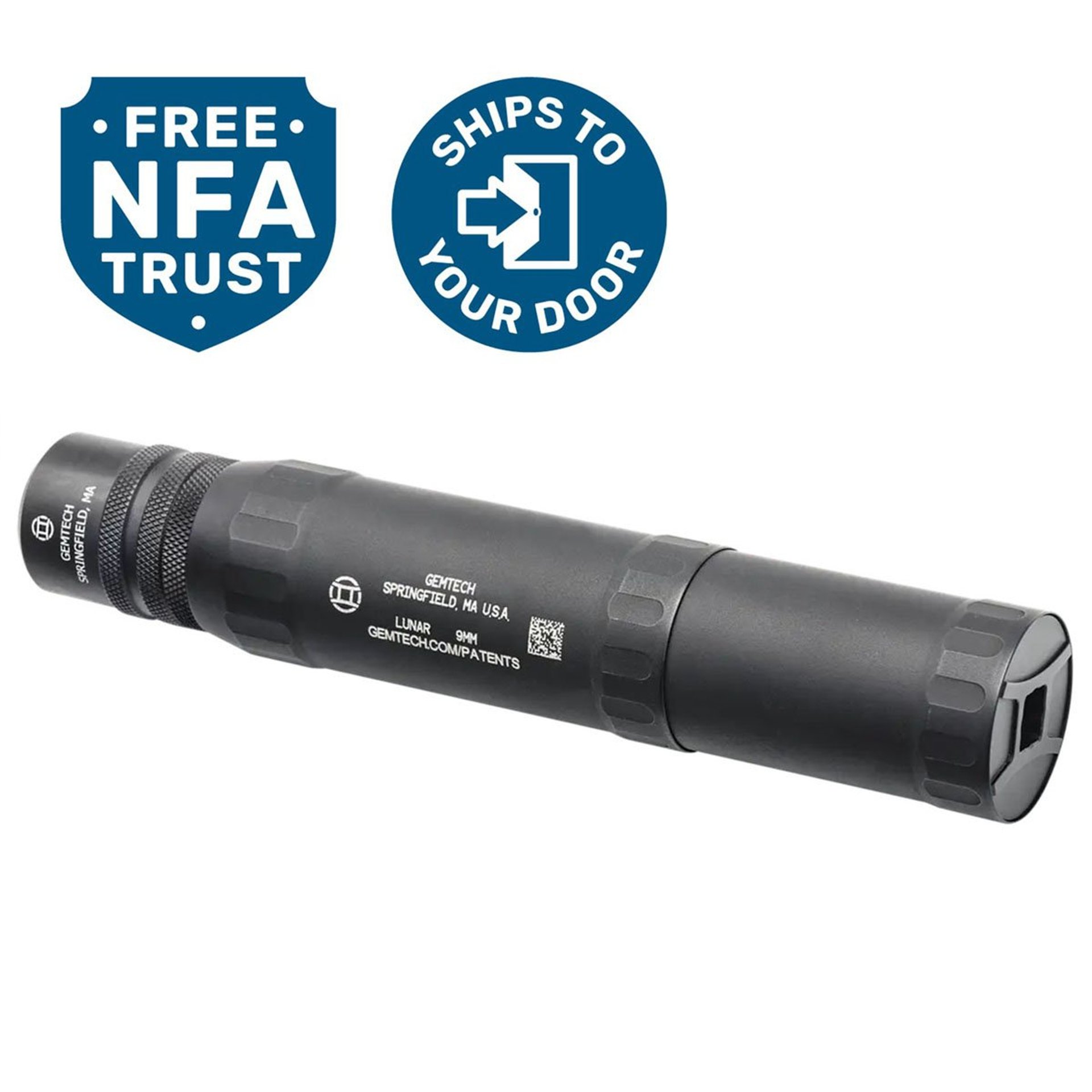 Lunar 9 QD 9mm Luger Quick Detach Suppressor Black