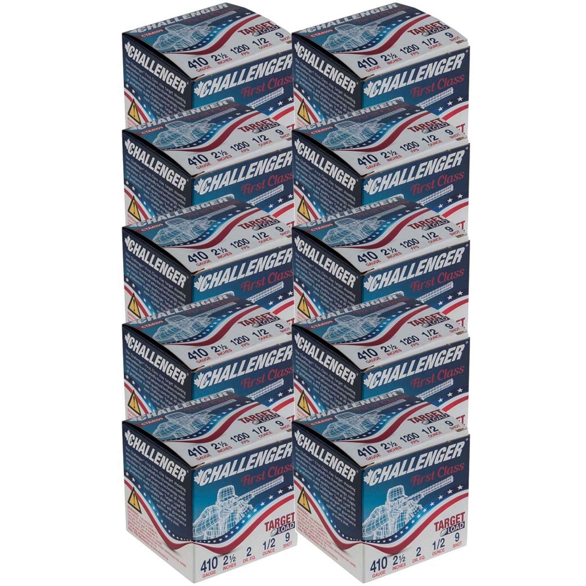 First Class Target Load 410 Bore 2-1/2" 1/2oz #9 Shot 250/Cs