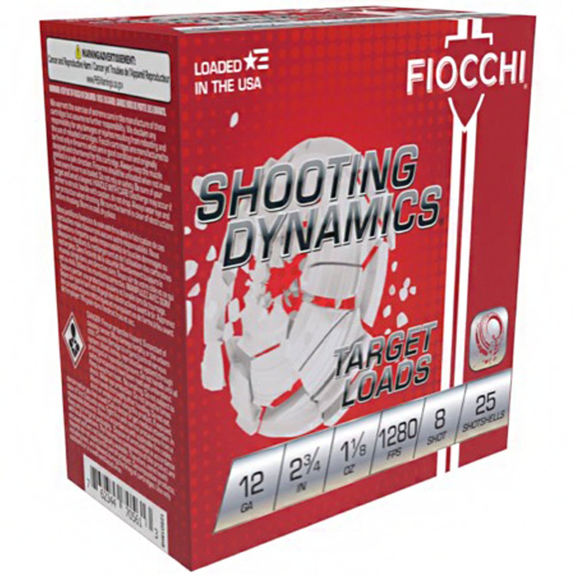 Shooting Dynamics 12 Gauge 2-3/4" 1-1/8oz #8 Shot 25/Box