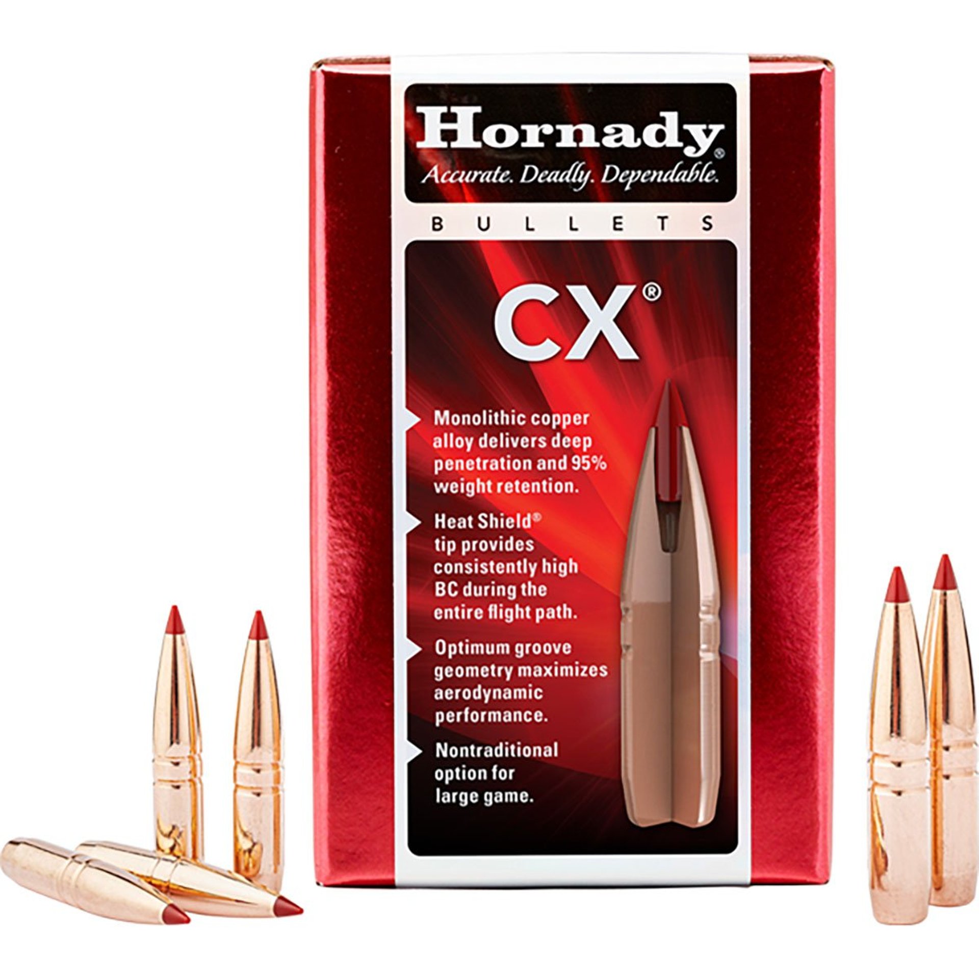 CX 338 Caliber (0.338) 240gr Polymer Tip Boat Tail 50/Box