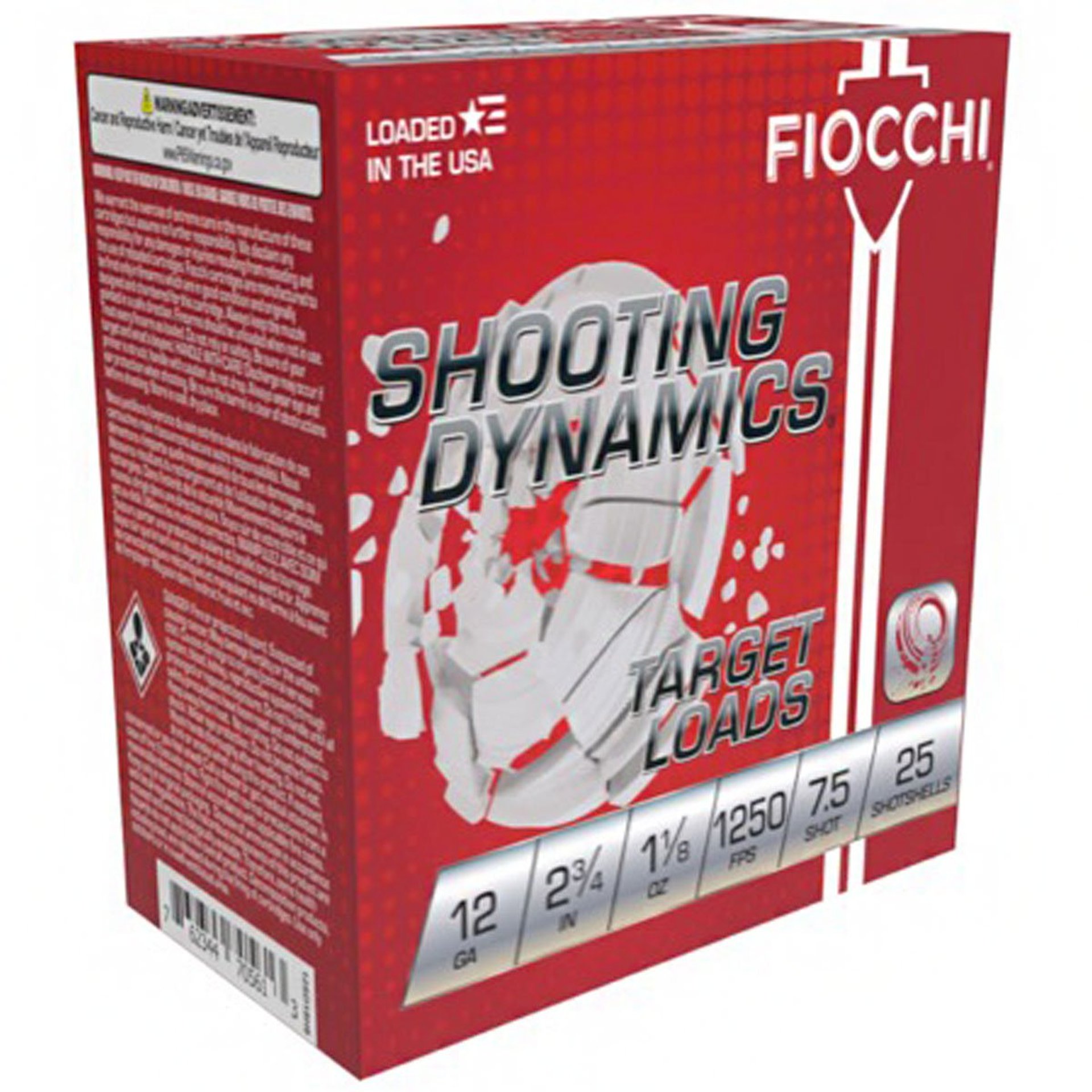 Shooting Dynamics 12 gauge 2-3/4" 1-1/8oz #7.5 Shot 25/Box