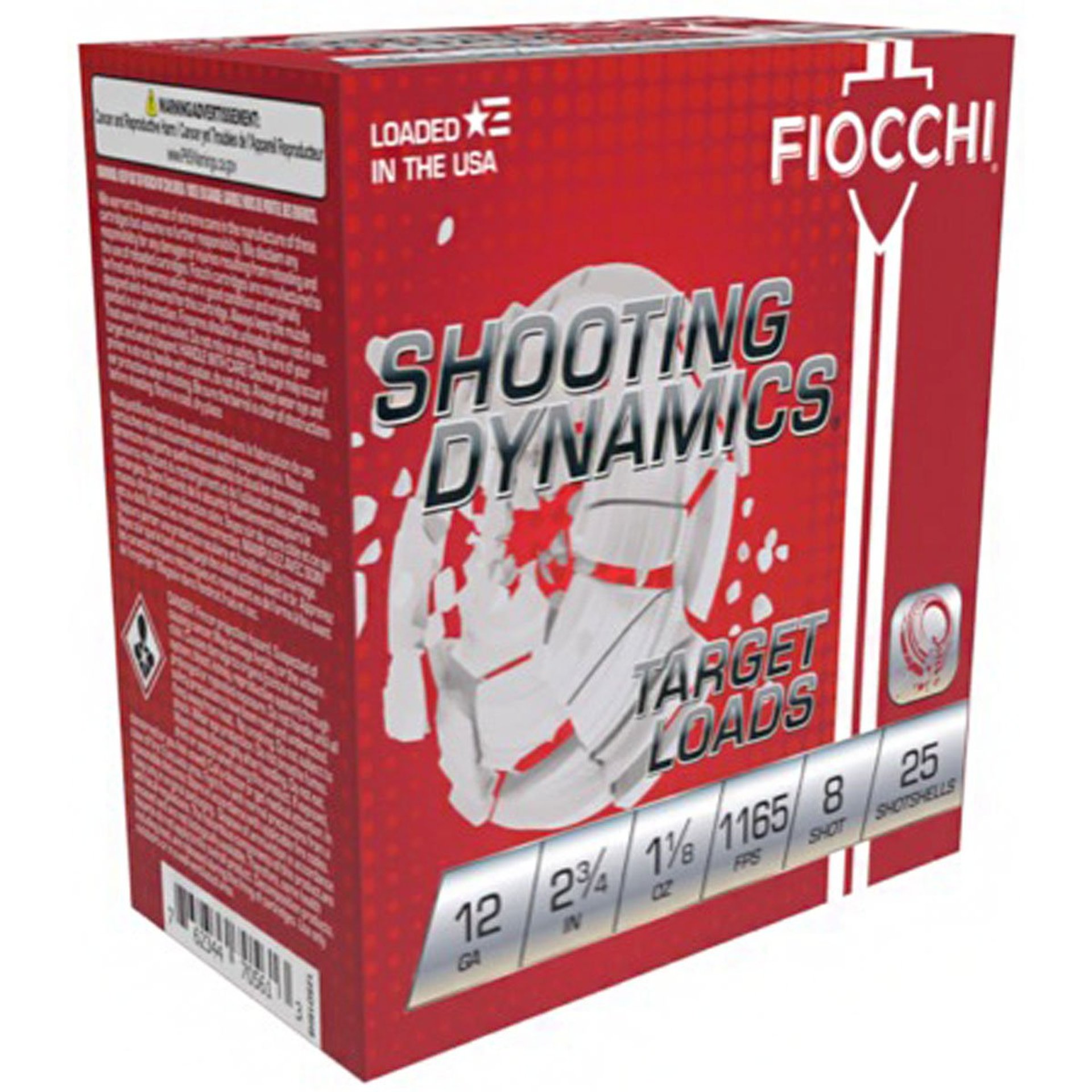 Shooting Dynamics 12Gauge 2-3/4" 1-1/8oz #8 Shot 25/Box