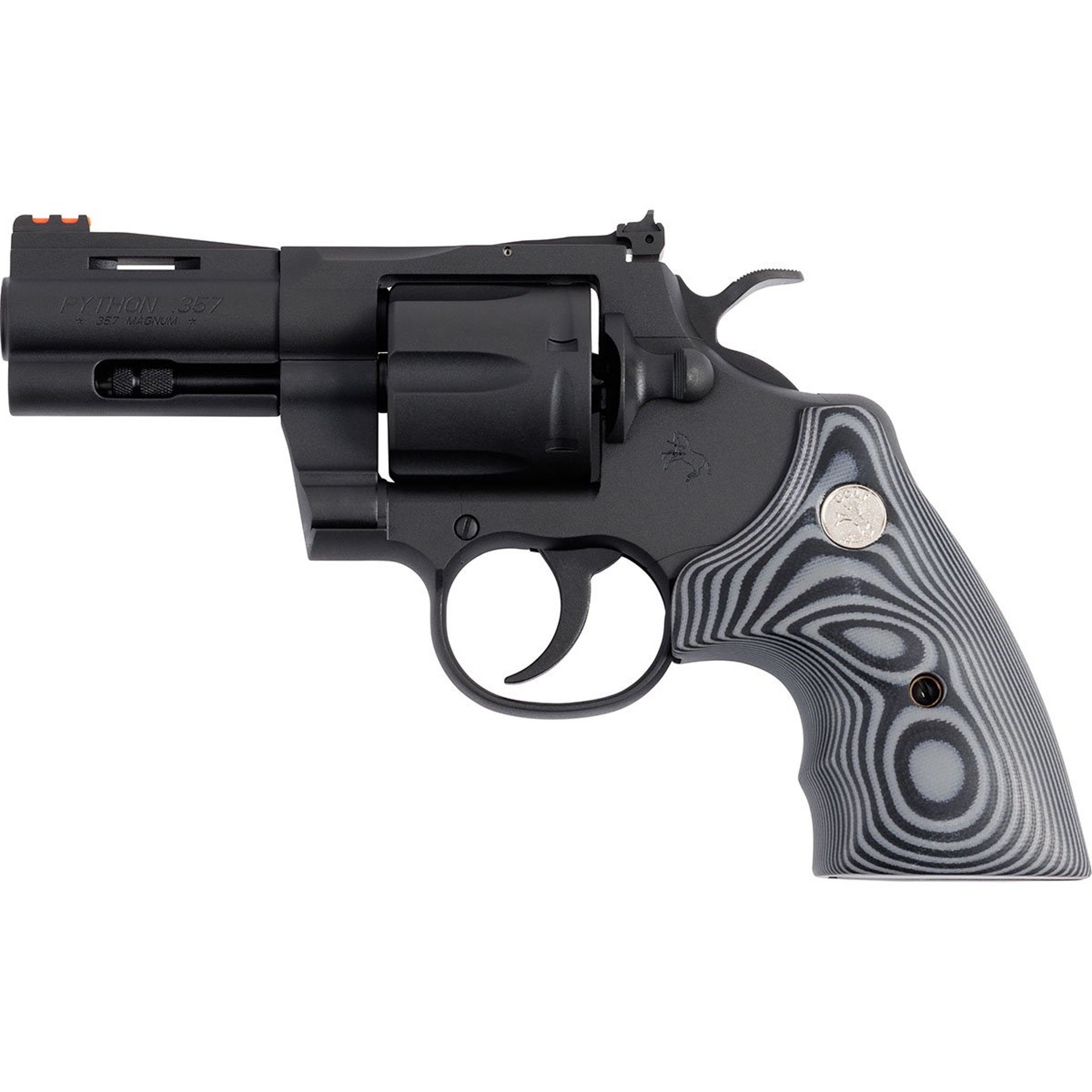 Python 357 Magnum 3" BBL 6RD G10 Grip Matte Blued