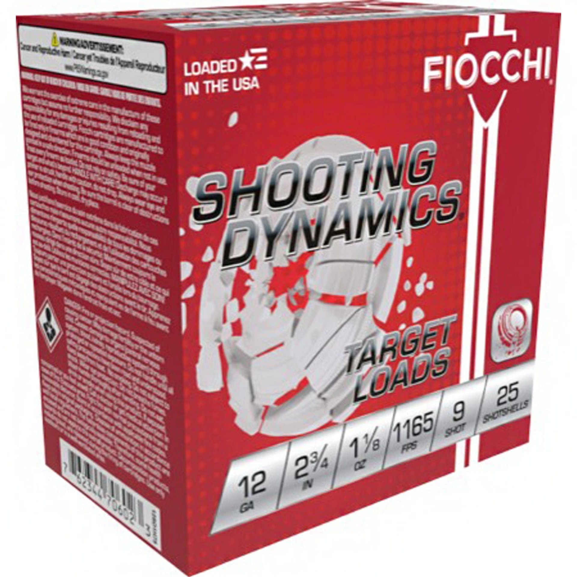 Shooting Dynamics Target 12 Ga 2-3/4" 1-1/8oz #9 Shot 25/Box