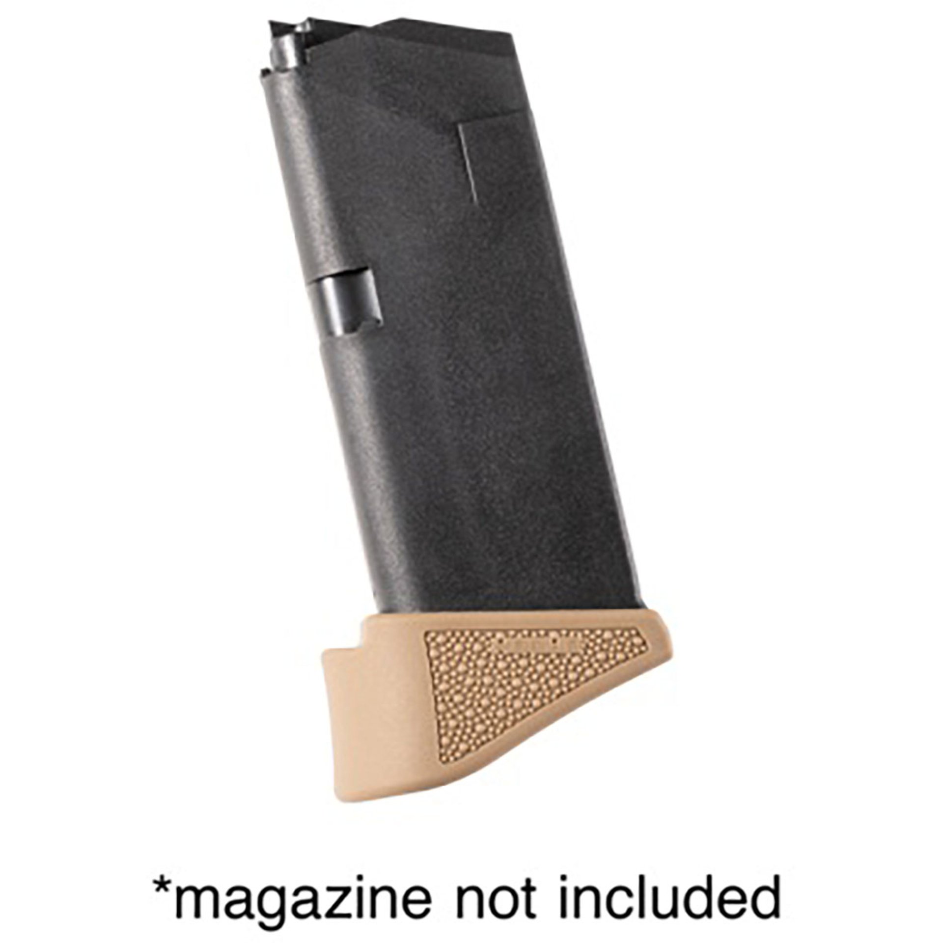 Overmold Grip Ext Pad for Glock 26 9mm 10RD Mags FDE