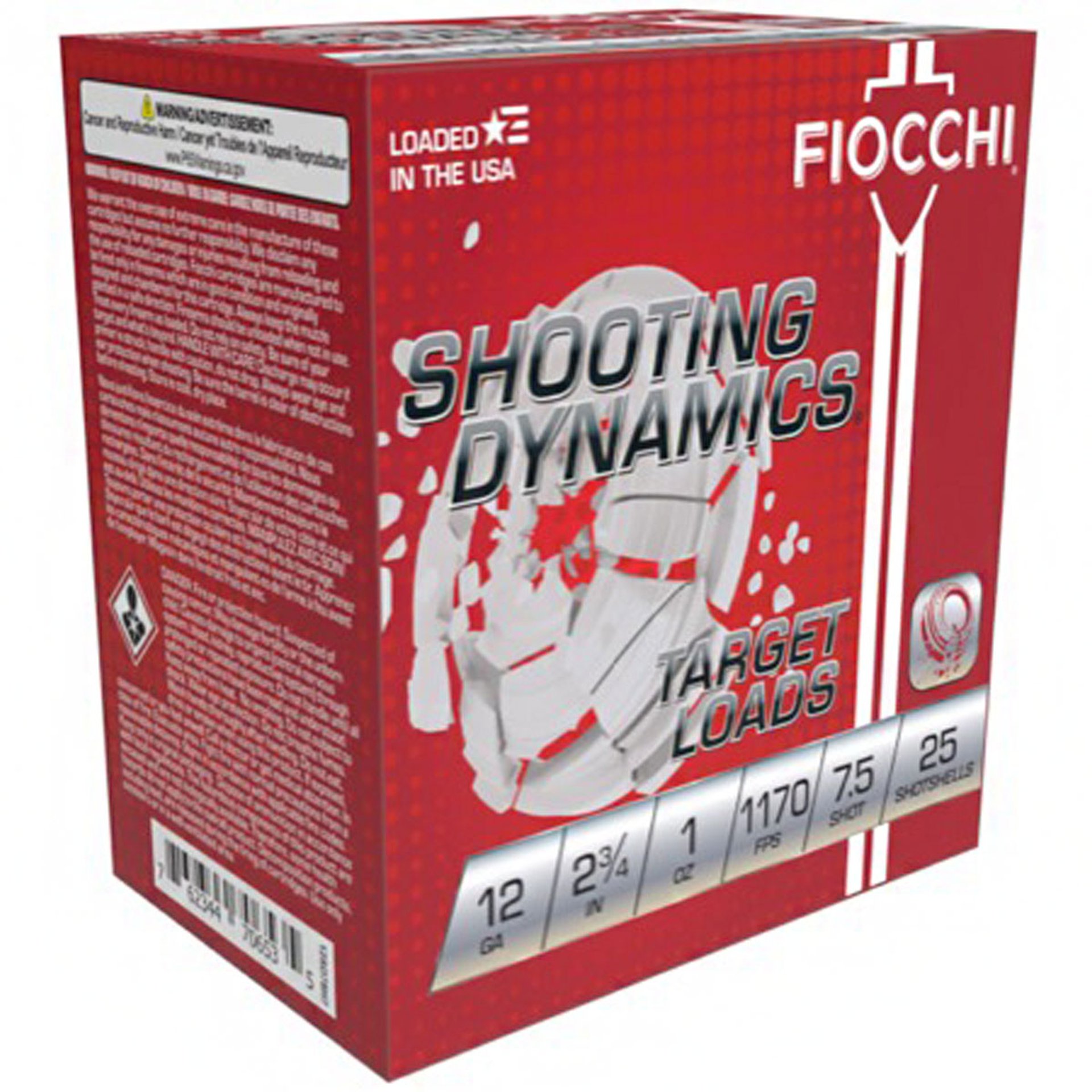 Shooting Dynamics Target 12Gauge 2-3/4" 1oz #7.5 Shot 25/Box