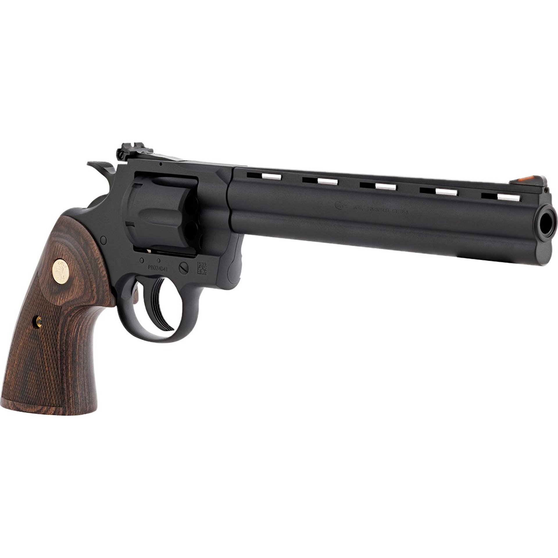 Python 357 Magnum 8" BBL 6RD Walnut Grip Matte Blued