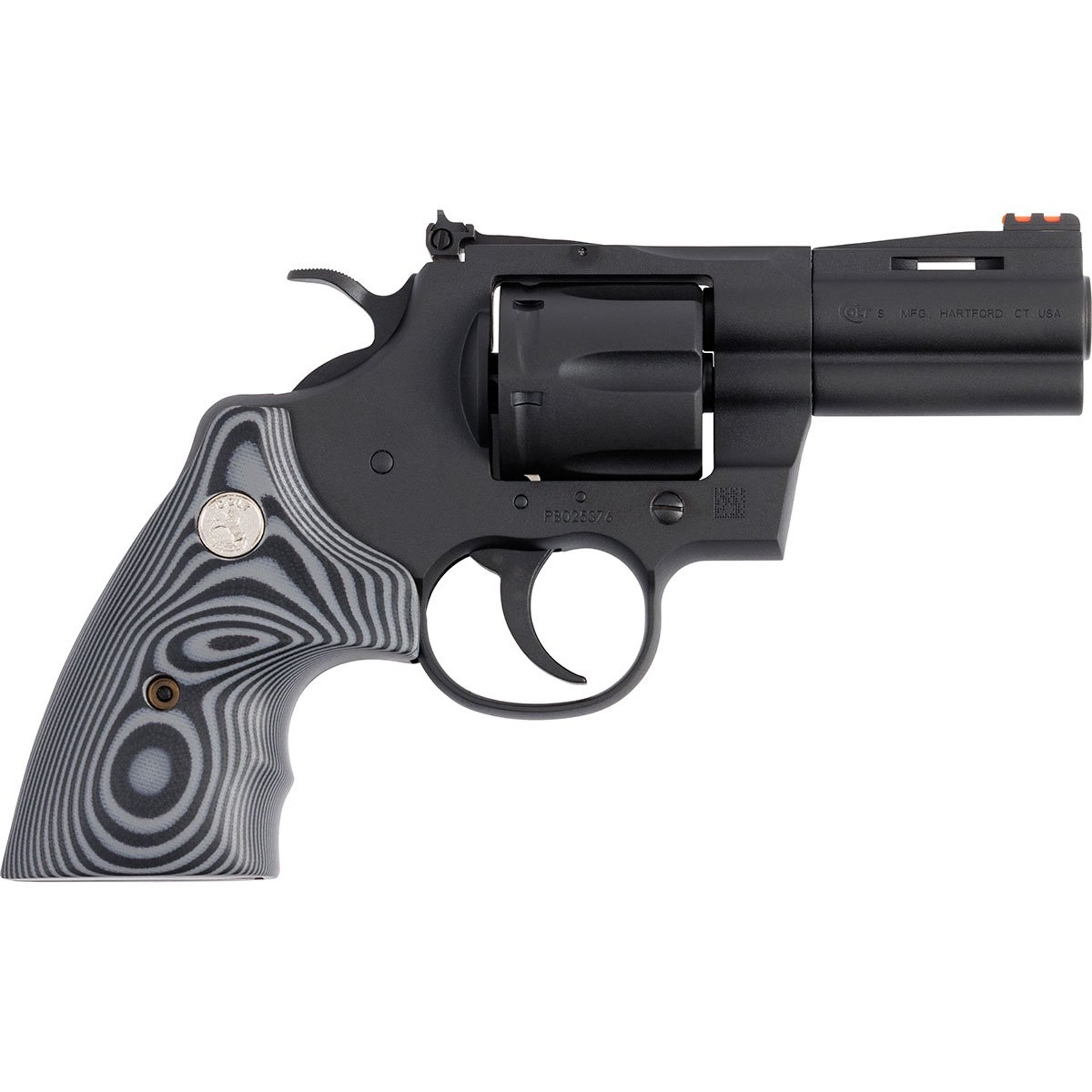 Python 357 Magnum 3" BBL 6RD G10 Grip Matte Blued