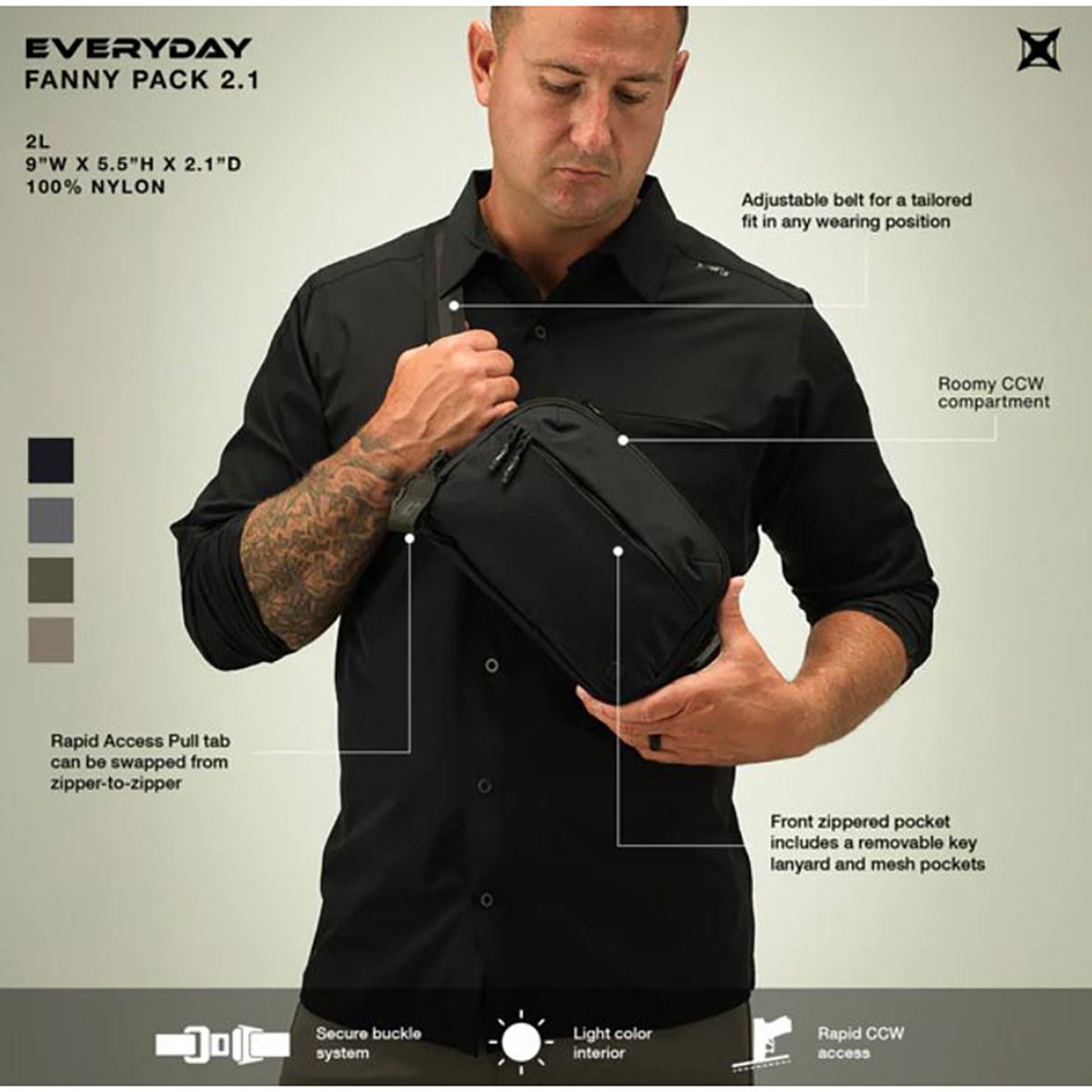 Everday Fanny Pack 2.1 Black